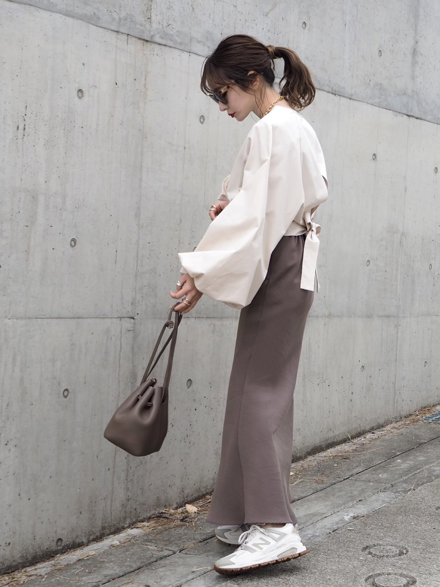 シャツ/ブラウス(長袖/七分) LAULEN Back tie blouse LAULEN（ローレン）の「Back tie blouse（シャツ/ブラウス）」 - WEAR