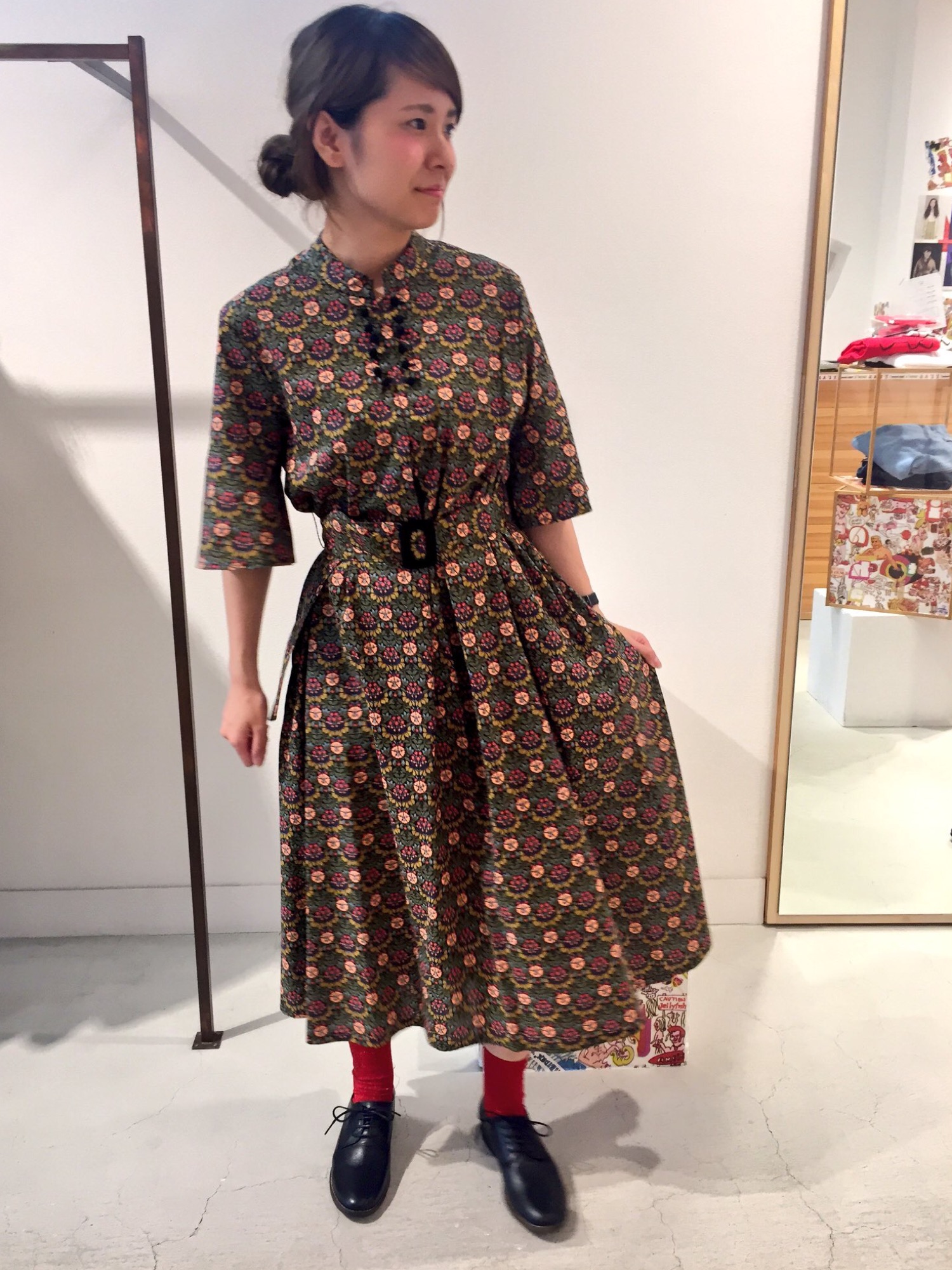 専用　美品I AM I IN FACT... リバティエターナルベルトワンピース I am I in fact（アイアムアイインファクト）の「リバティ