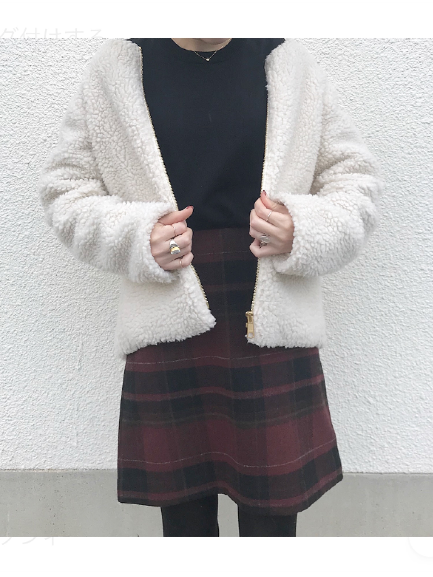 SLOBE IENA（スローブイエナ）の「ボアノーカラーショートブルゾン