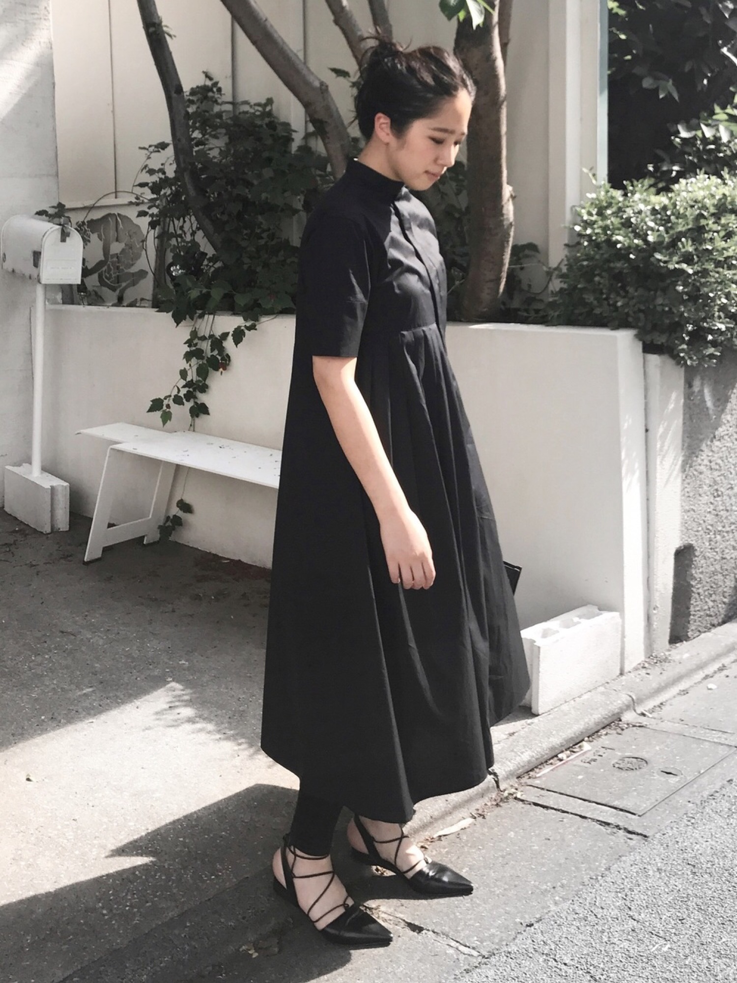 RIM.ARK（リムアーク）の「DIFFER PLEATS SH OP（シャツワンピース