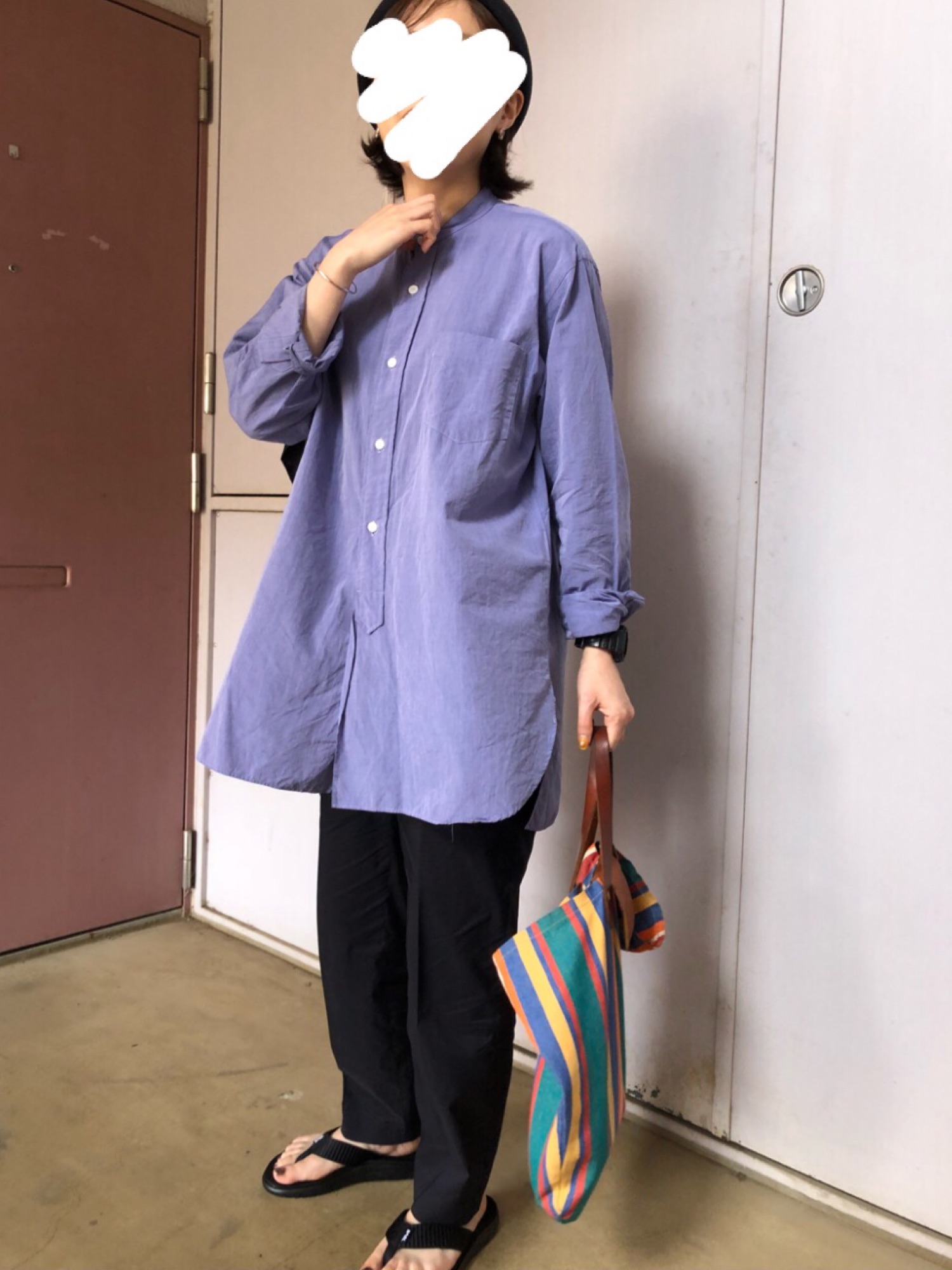 ゆるダボ◎状態◎ COMOLI コモリオープンシャツ長袖淡青春コーデ ゆるダボ◎状態◎ COMOLI コモリオープンシャツ長袖淡青春コーデ