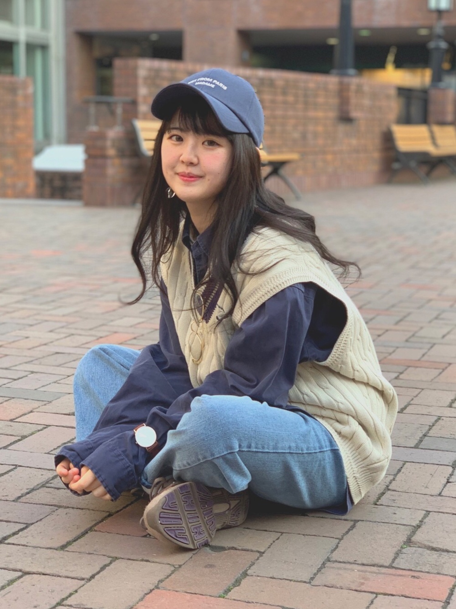 POLO RALPH LAURENのシャツ/ブラウスを使った「ニットベスト×シャツ 