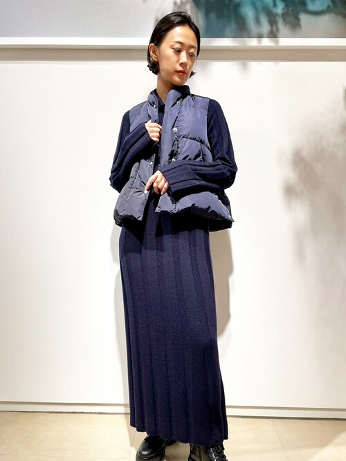 ESTNATION（エストネーション）の「COLUMN / リブニットワンピース