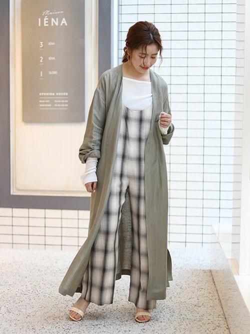 SLOBE IENA（スローブイエナ）の「ガーゼガウンコート【手洗い可能