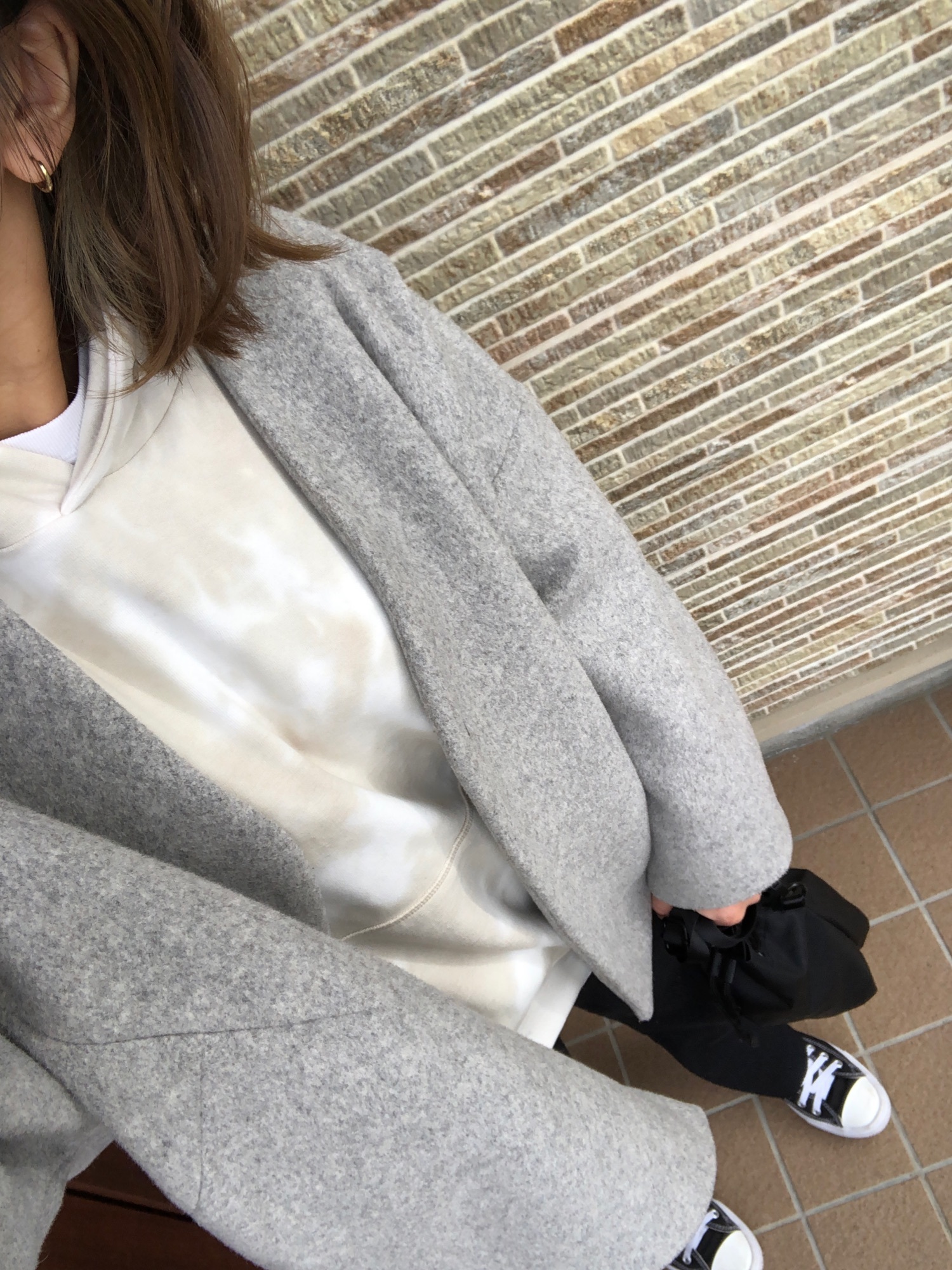 JEANASiS ジーナシス ショートビーバーノーカラーコート