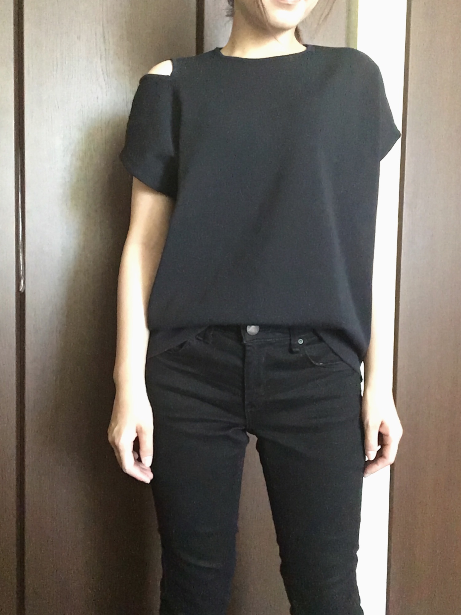 6（ロク）の「＜6(ROKU)＞SHOULDER SLIT KNIT PULLOVER/ニット