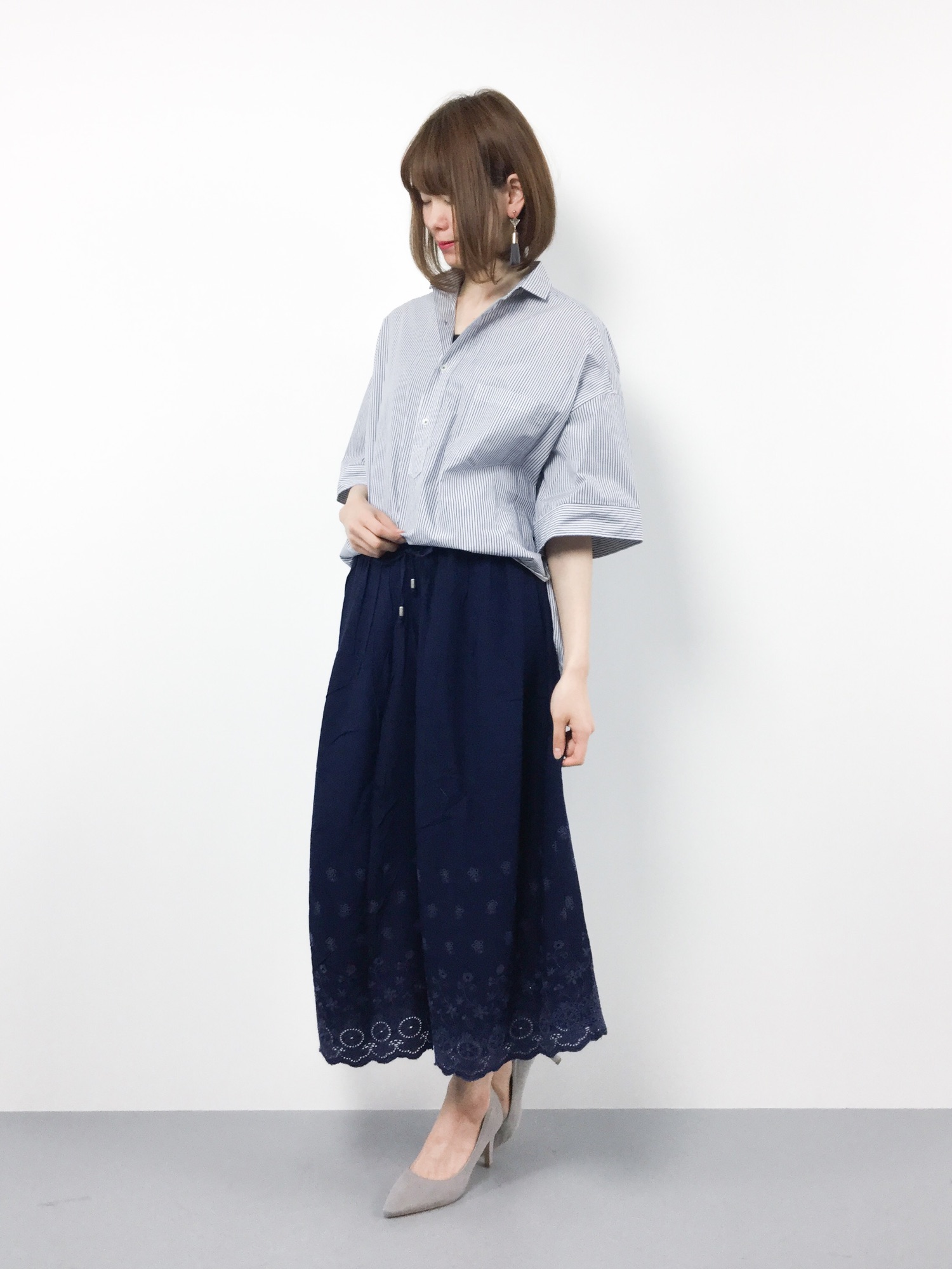 TICCA×UR 別注半袖スクエアビッグシャツプルオーバーを使った