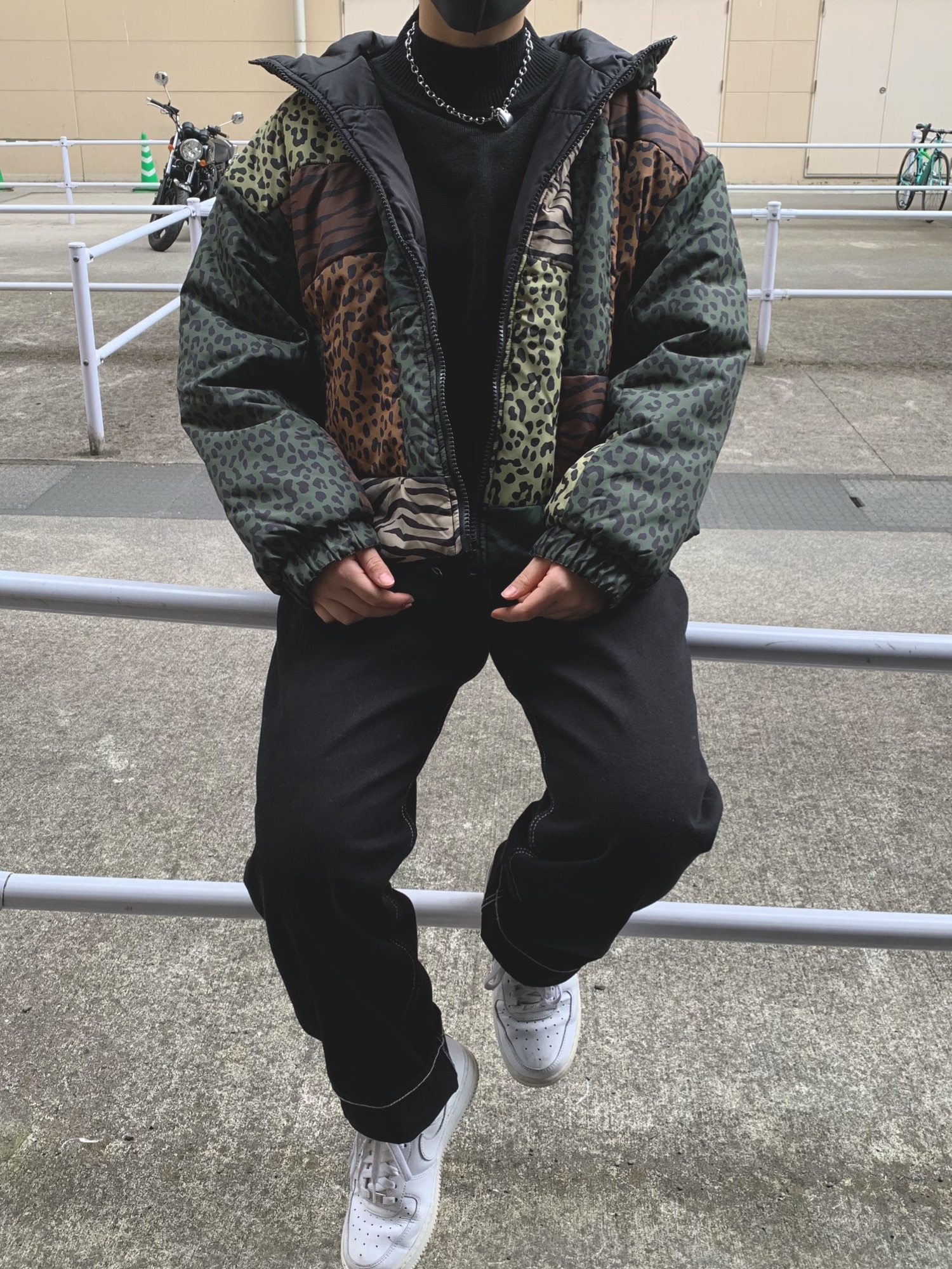 X-girl（エックスガール）の「PATCHWORK PUFFER JACKET（その他 