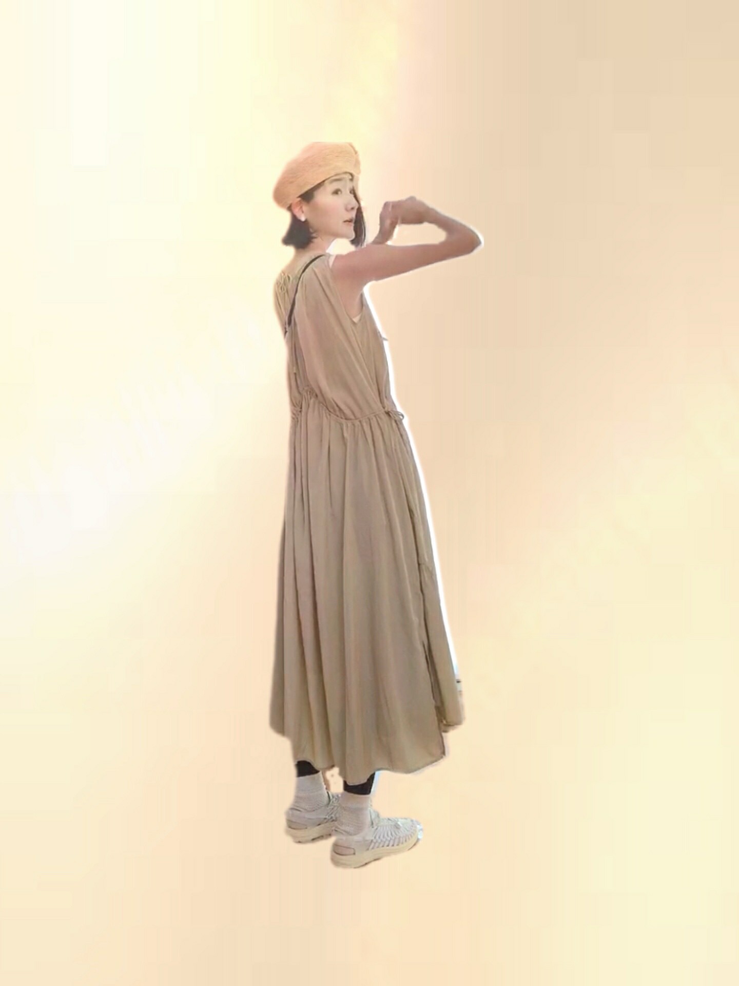 emmi（エミ）の「【emmi atelier】アメスリギャザーワンピース 