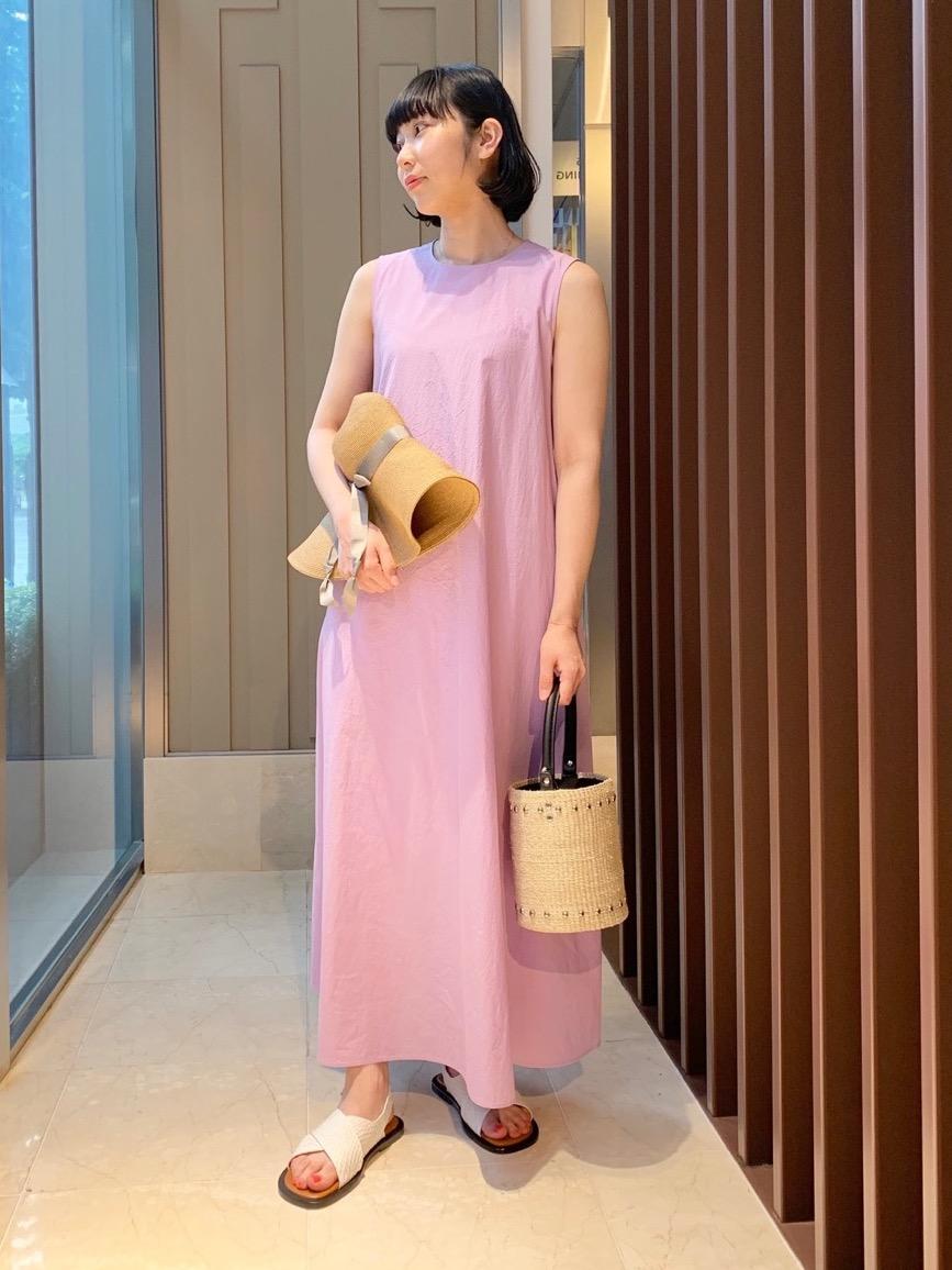Athena New York SHIHO TANBODY ストライプ ハット 着画】アシーナニューヨークの「SHIHO TANBODY ハット」がリサコ