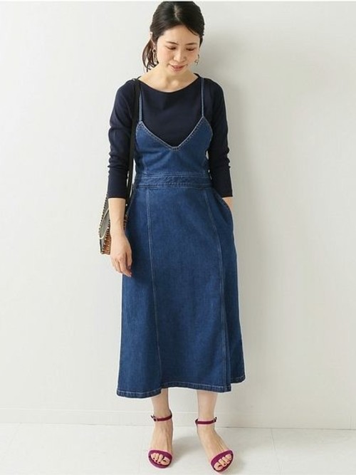 IENA ワンピース WEB限定/追加2》B. サッカーVネックワンピース（ワンピース