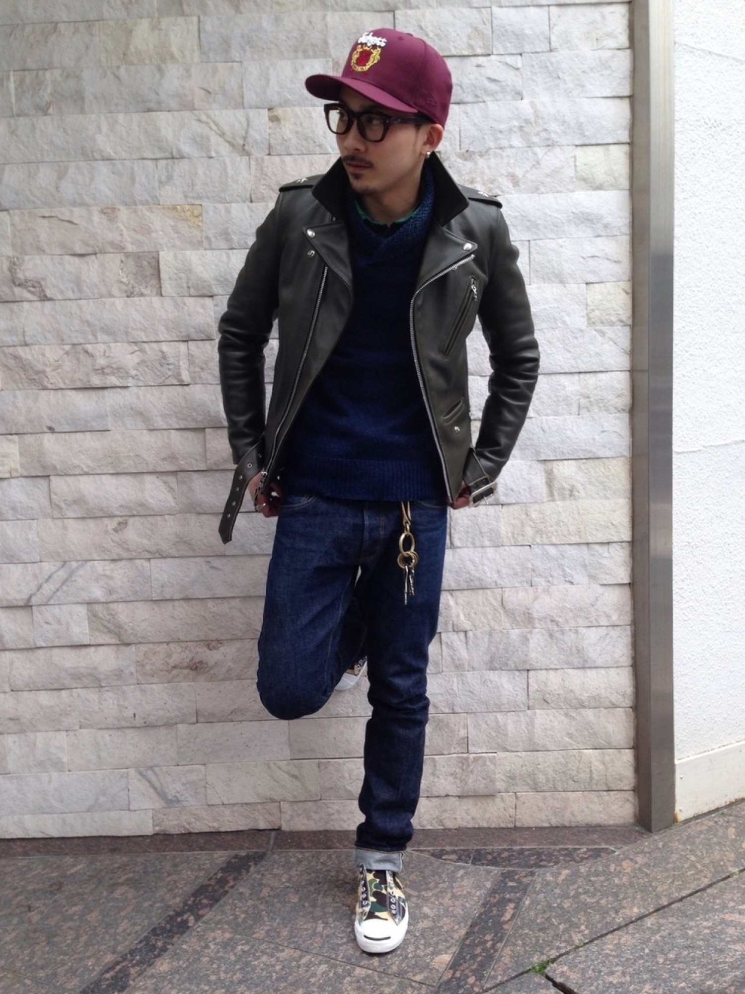 Schott/ショット/613UST ONESTAR TALL/ワンスター トールを使った