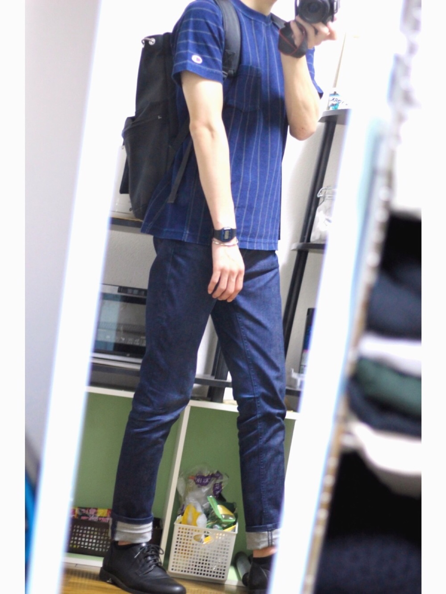 Nudie Jeans（ヌーディージーンズ）の「PIPE LED/ Dry Dark Navy 