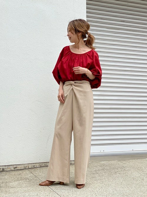 Noble フロントクロスワイドパンツ　新品未使用 Noble フロントクロスワイドパンツ