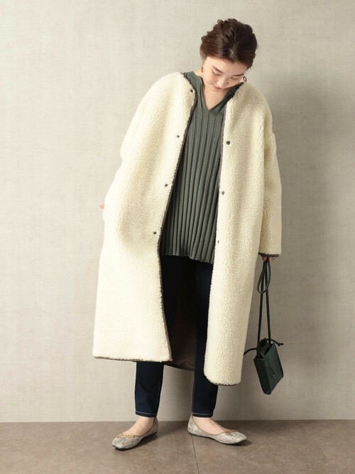 surf-freak！ 定価4万 glamb ボアロングコートＬ surf-freak！ 定価4万 glamb ボアロングコートL surf-freak