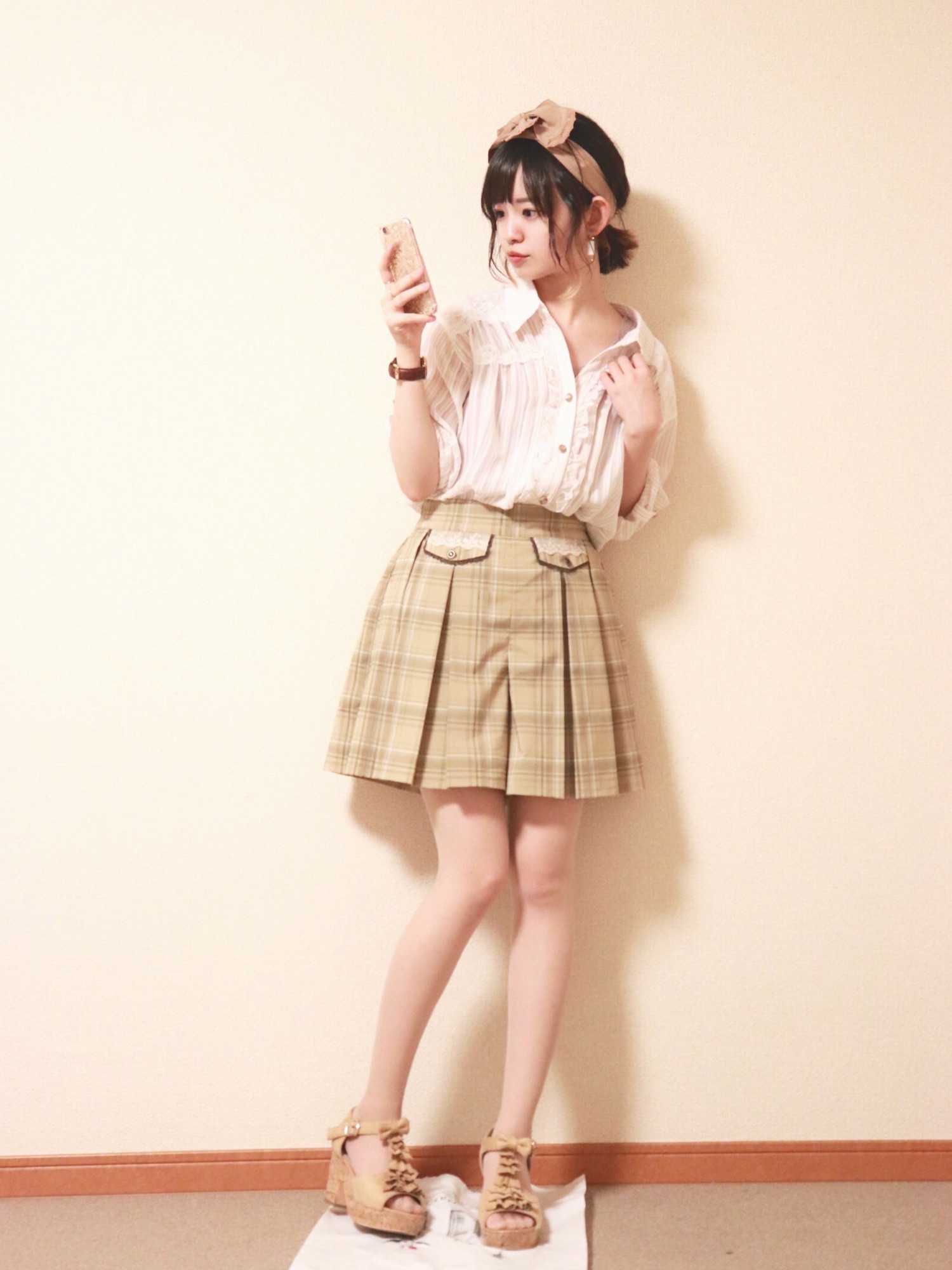 アクシーズファム　キュロットスカート axes femme（アクシーズファム）の「フラップデザインキュロット