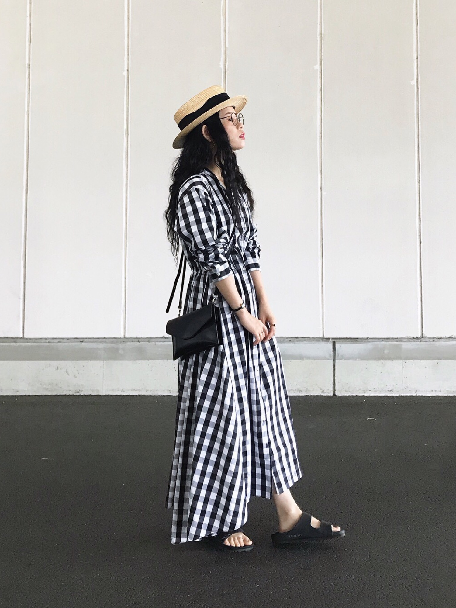 FRAMeWORK（フレームワーク）の「アシンメトリヘムシャツワンピース2  