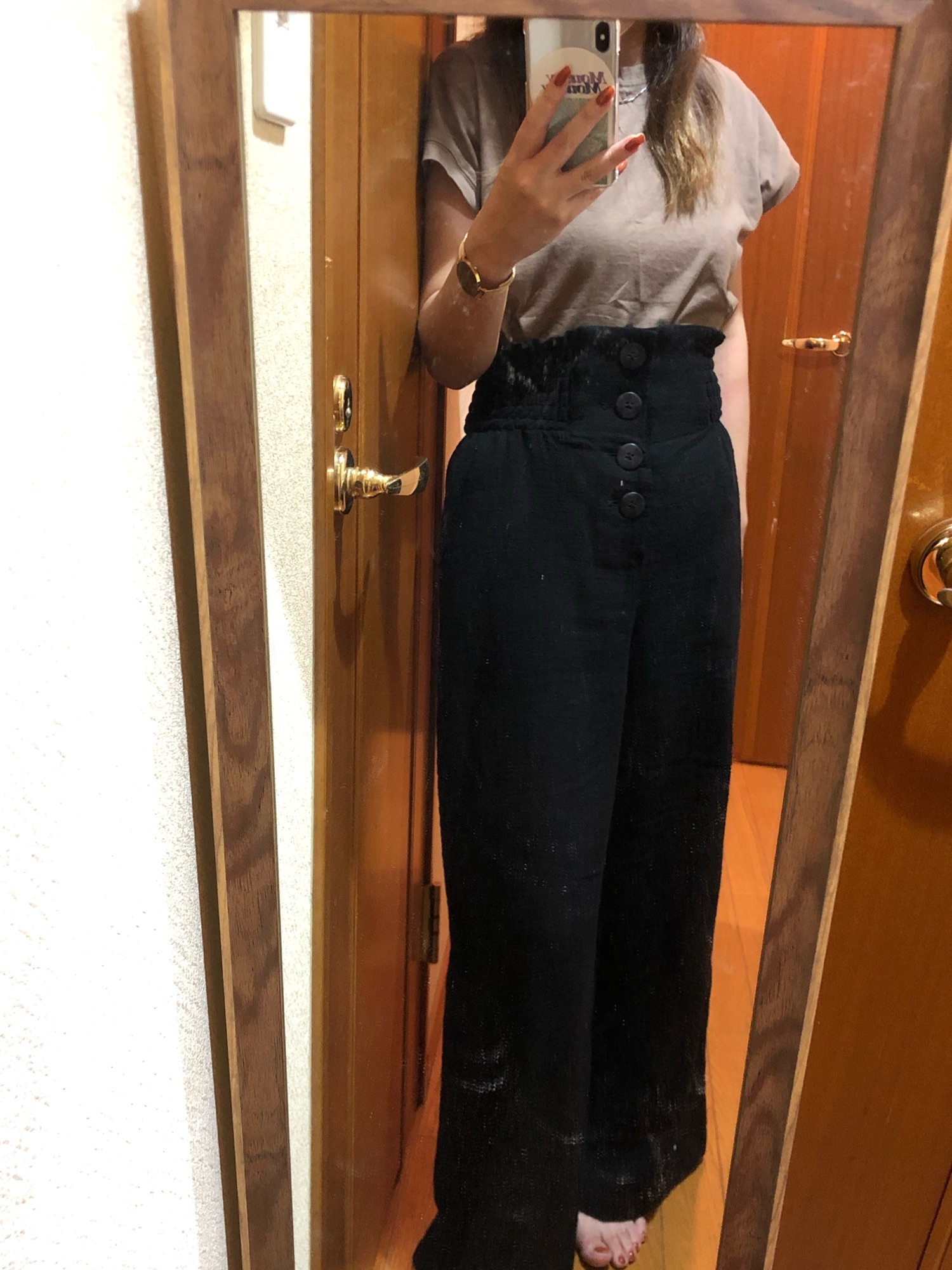 AZUL by moussy（アズールバイマウジー）の「RELAX BUTTON PANTS