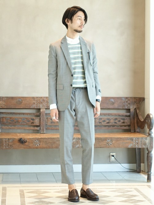 【BEAMS LIGHTS】コーデュラナイロントラベルチェックスーツ 20180411113455599.jpg