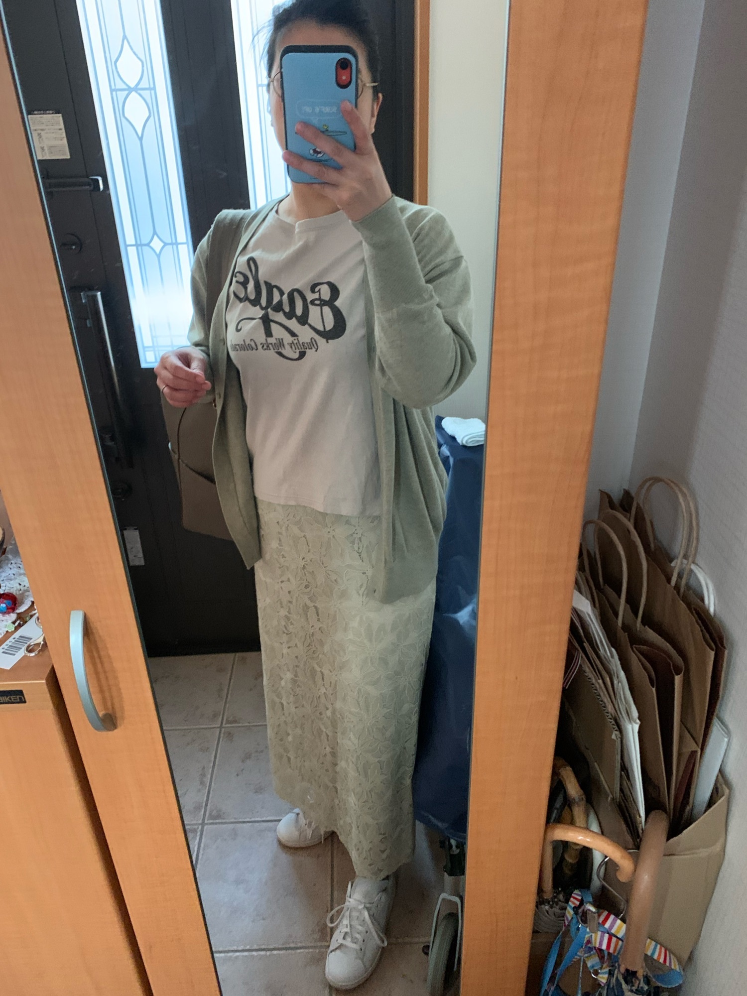 IENA（イエナ）の「フラワーレースタイトスカート◇（スカート）」 - WEAR