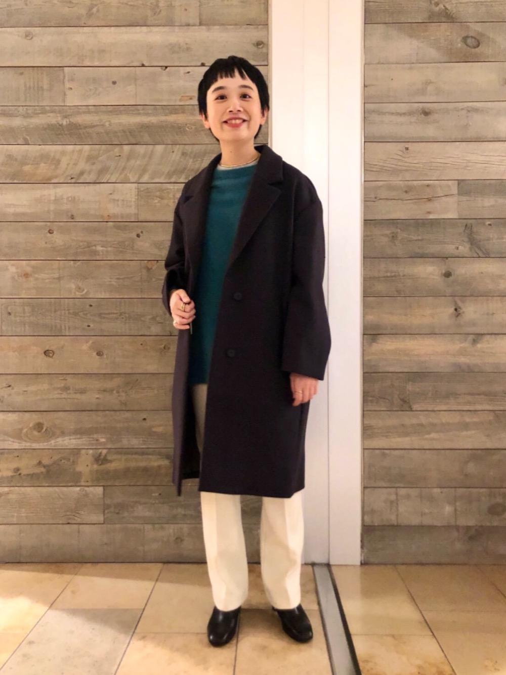 BY HAMILTON WOOL MIX ドロップショルダーテーラーコート ∴を使った