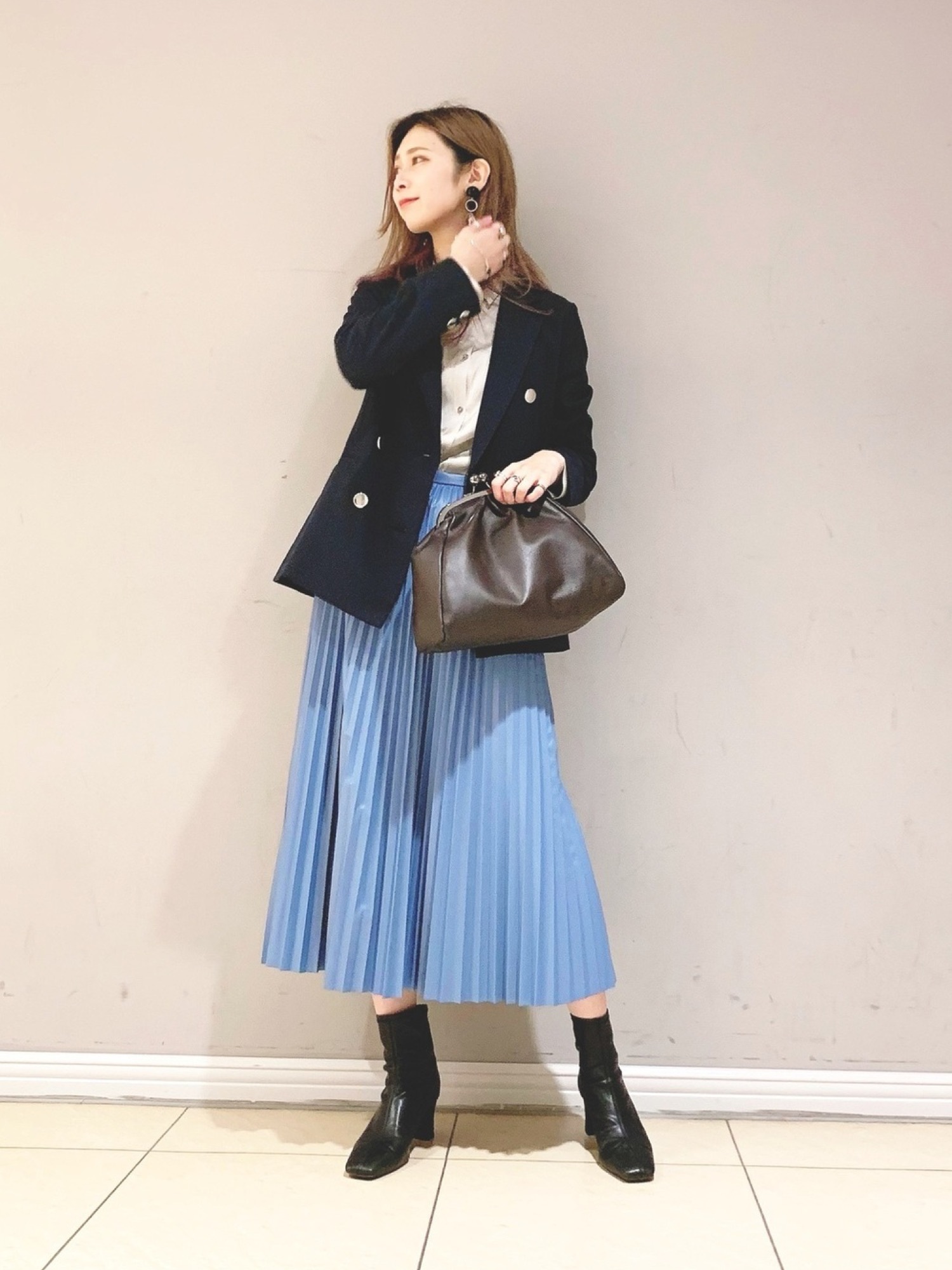 BABYLONE（バビロン）の「ヴィンテージサテンシャツ（シャツ/ブラウス