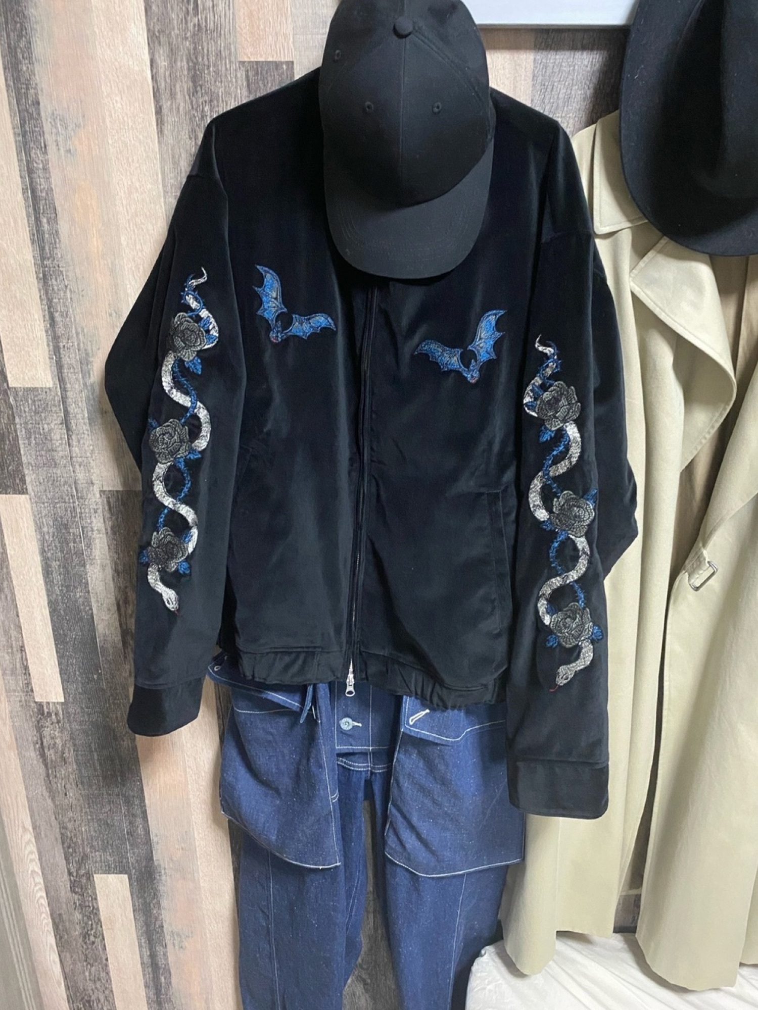 BRUNABOINNE スカジャン BRU NA BOINNE BEOジャンパー [OFF/BLACK]