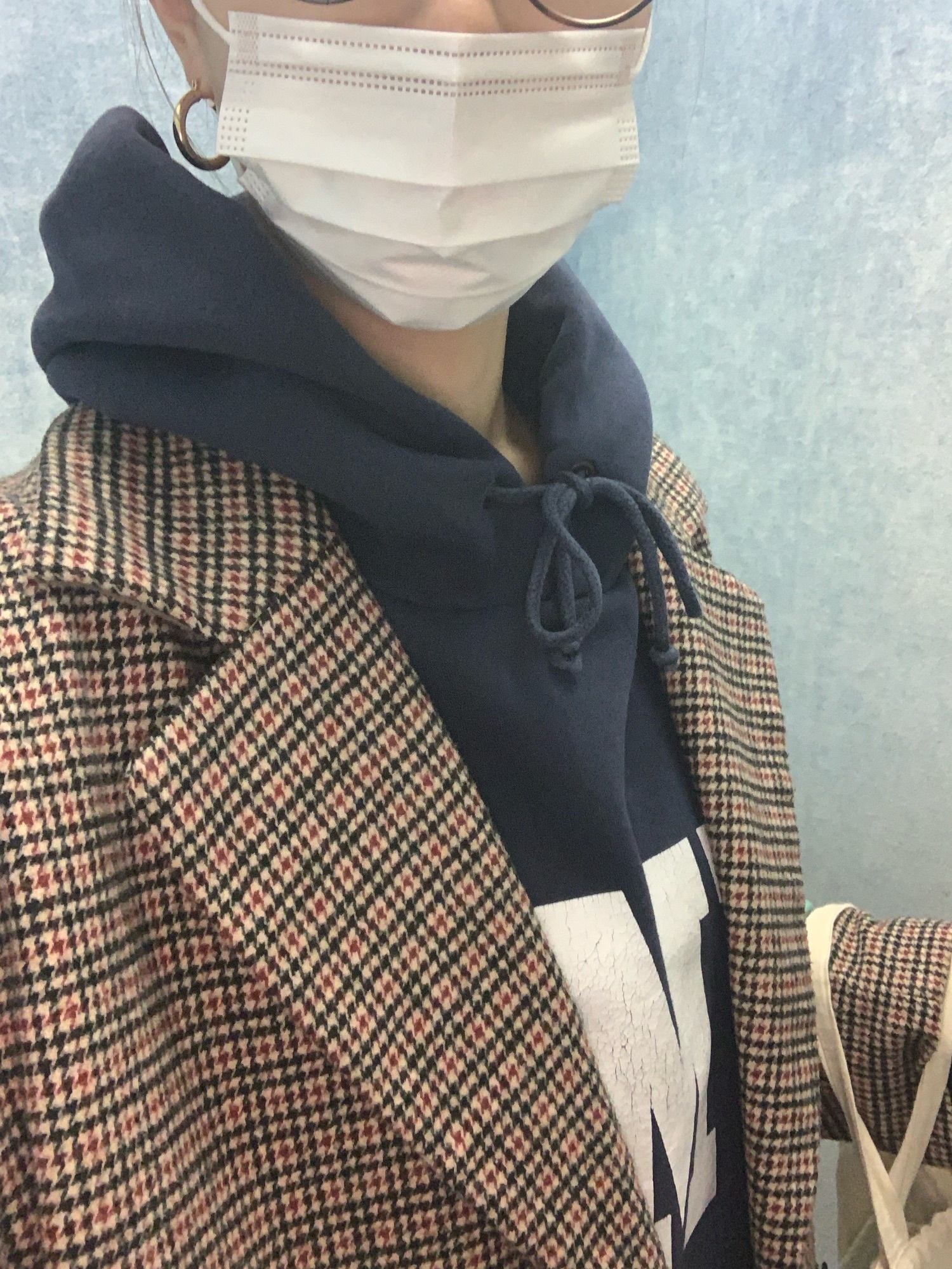 niko and...（ニコアンド）の「チェックビッグラペルコート  