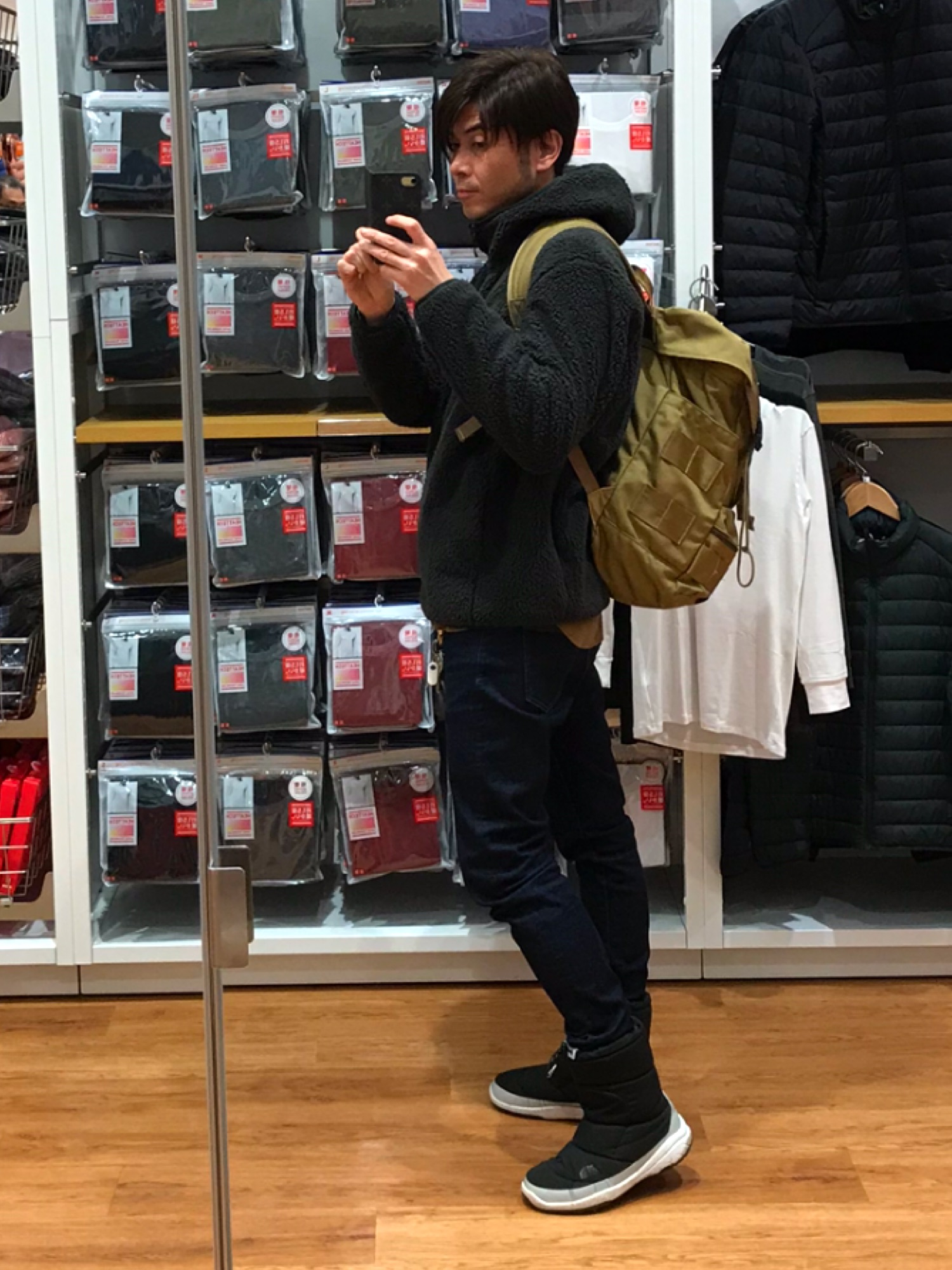 UNIQLO（ユニクロ）の「ブロックテックフリースパーカ（長袖）（その他