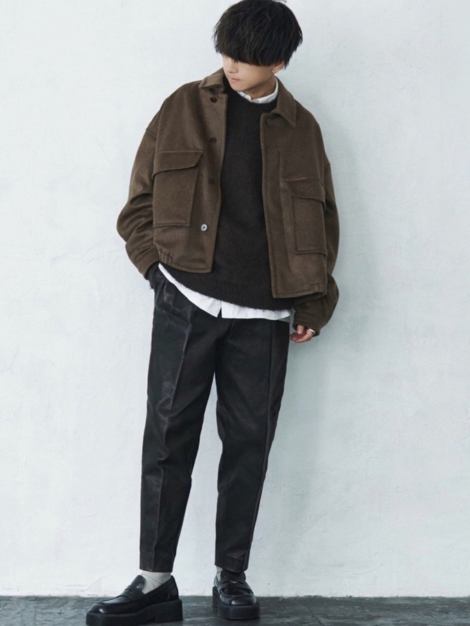 K*m様 COMOLI コモリ Safari Shirt コットン製 サファリシ COMOLI / コモリ | サファリシャツ - Navy | 通販 - 正規取扱店