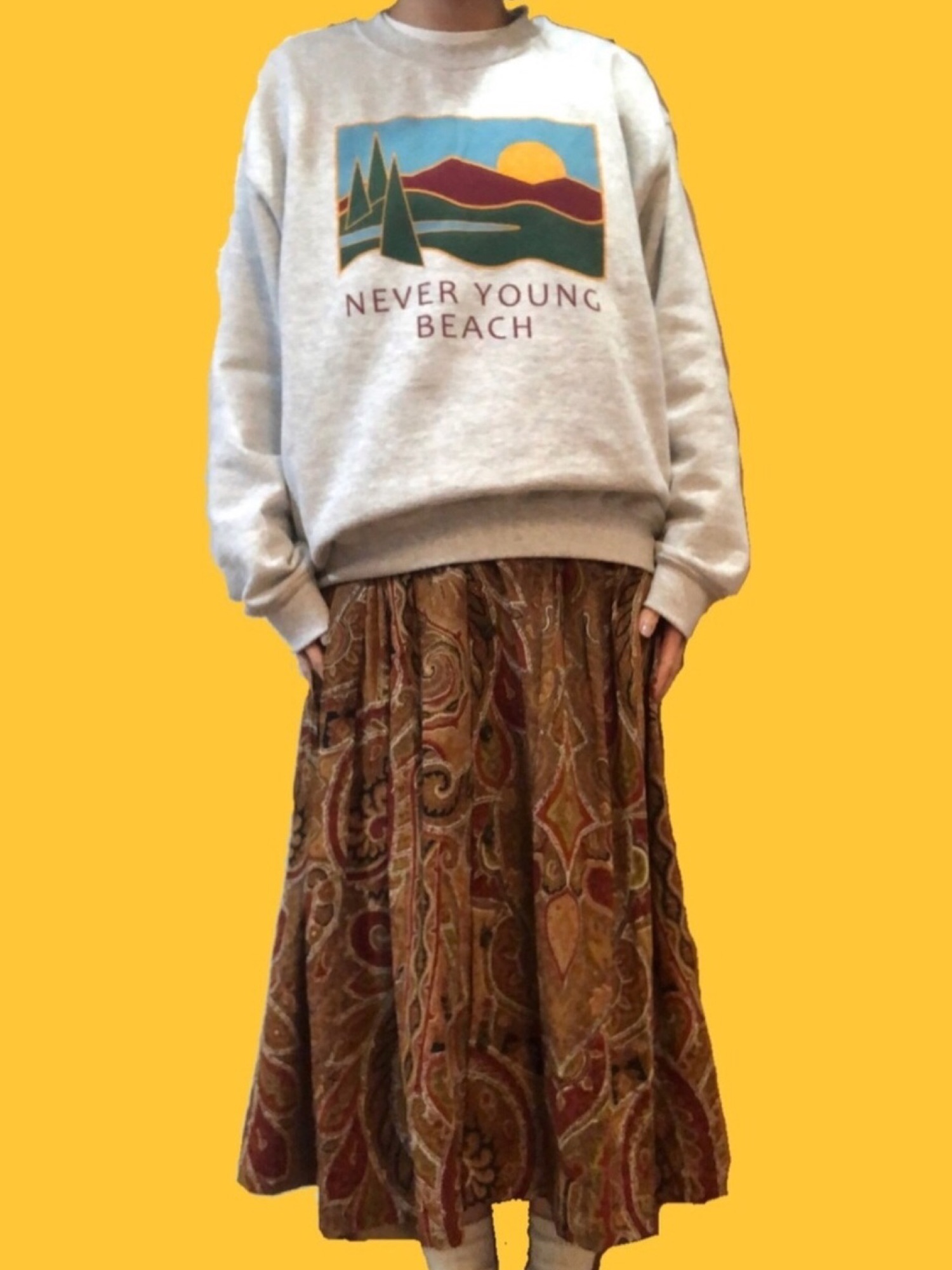 ネバーヤングビーチ　スウェット　トレーナー　Sサイズ ネバーヤングビーチ never young beach スウェット Sサイズ