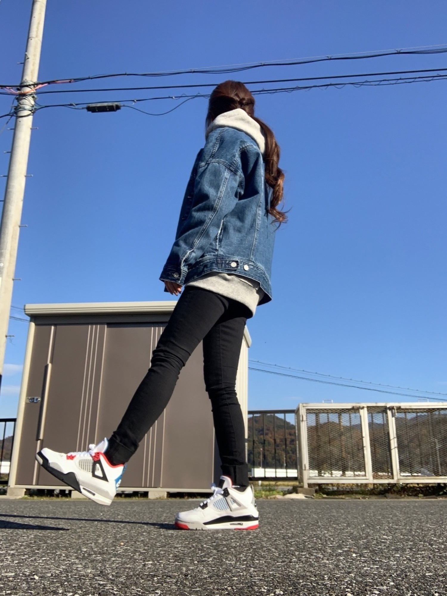 【JORDANコーデ】JORDAN ナイロンパーカー バックパック セット 美品 THE NORTH FACEのパーカーを使った「AIR JORDAN」のレディース人気