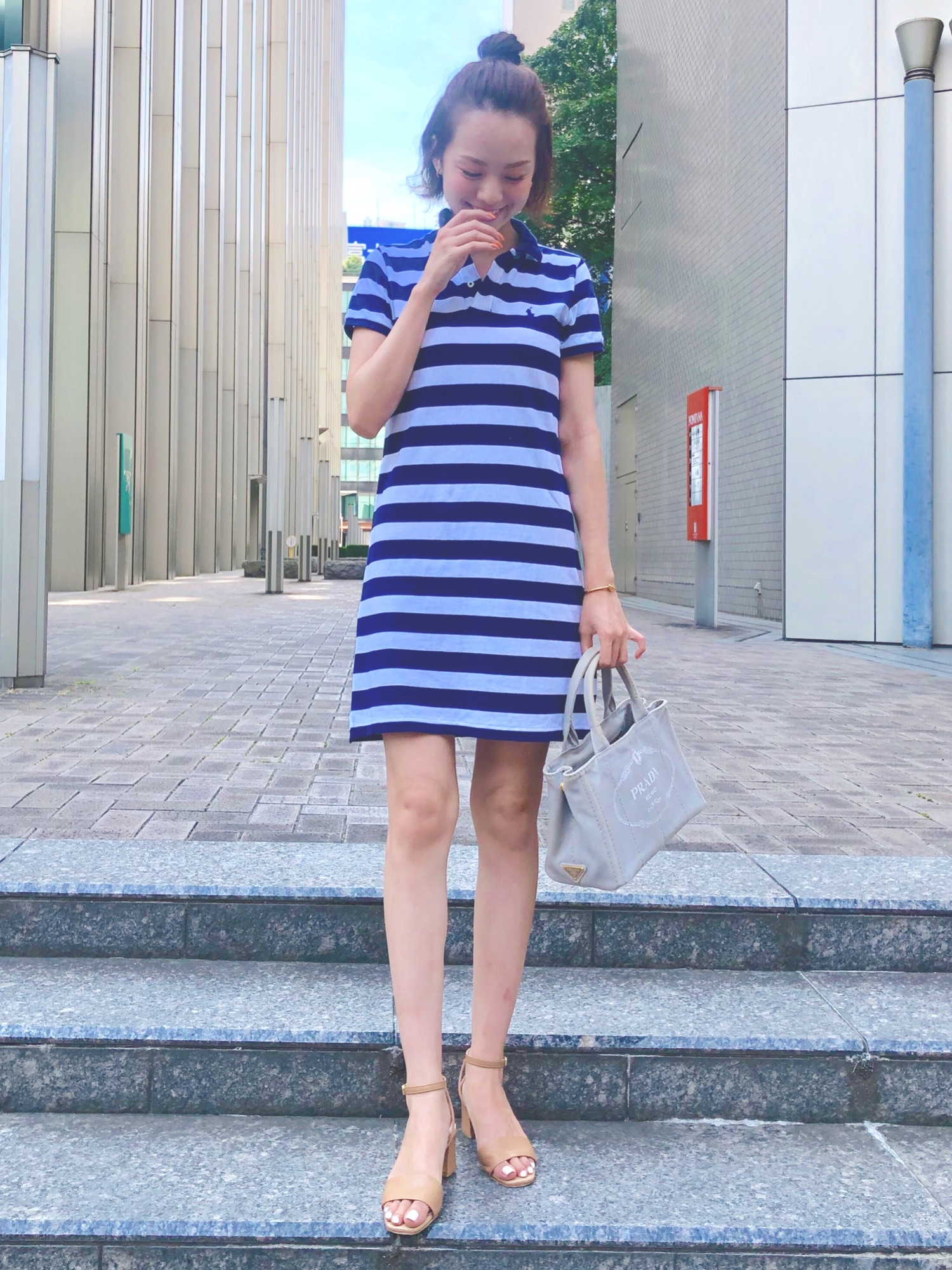 POLO RALPH LAURENのシャツワンピースを使った人気ファッション