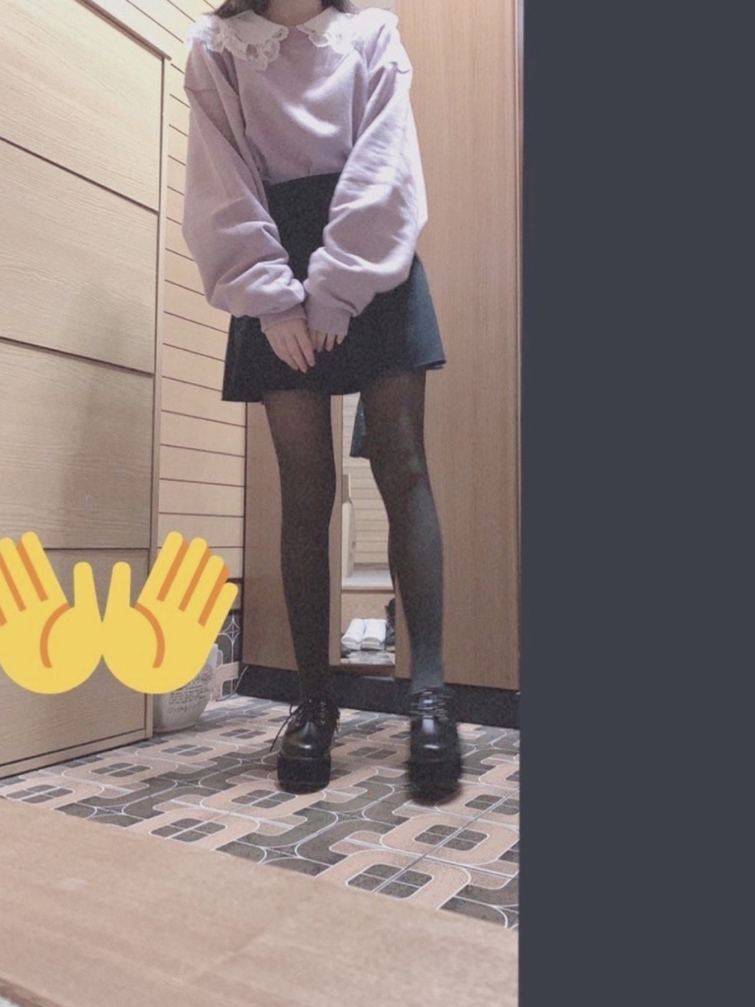 タイツストッキングを使った「JCコーデ」の人気ファッションコーディネート - WEAR