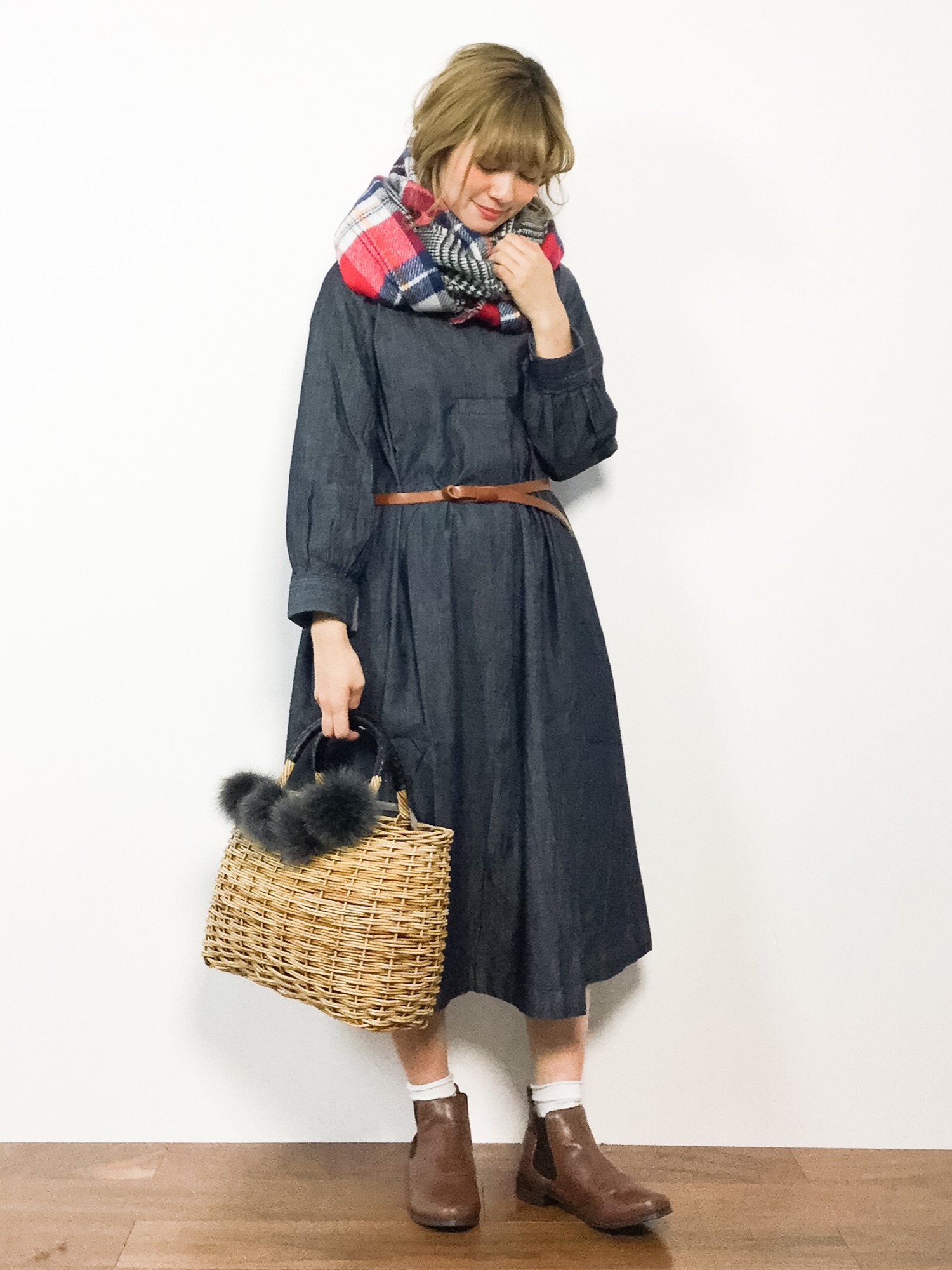 andmary デニムワンピース andmary デニムワンピース