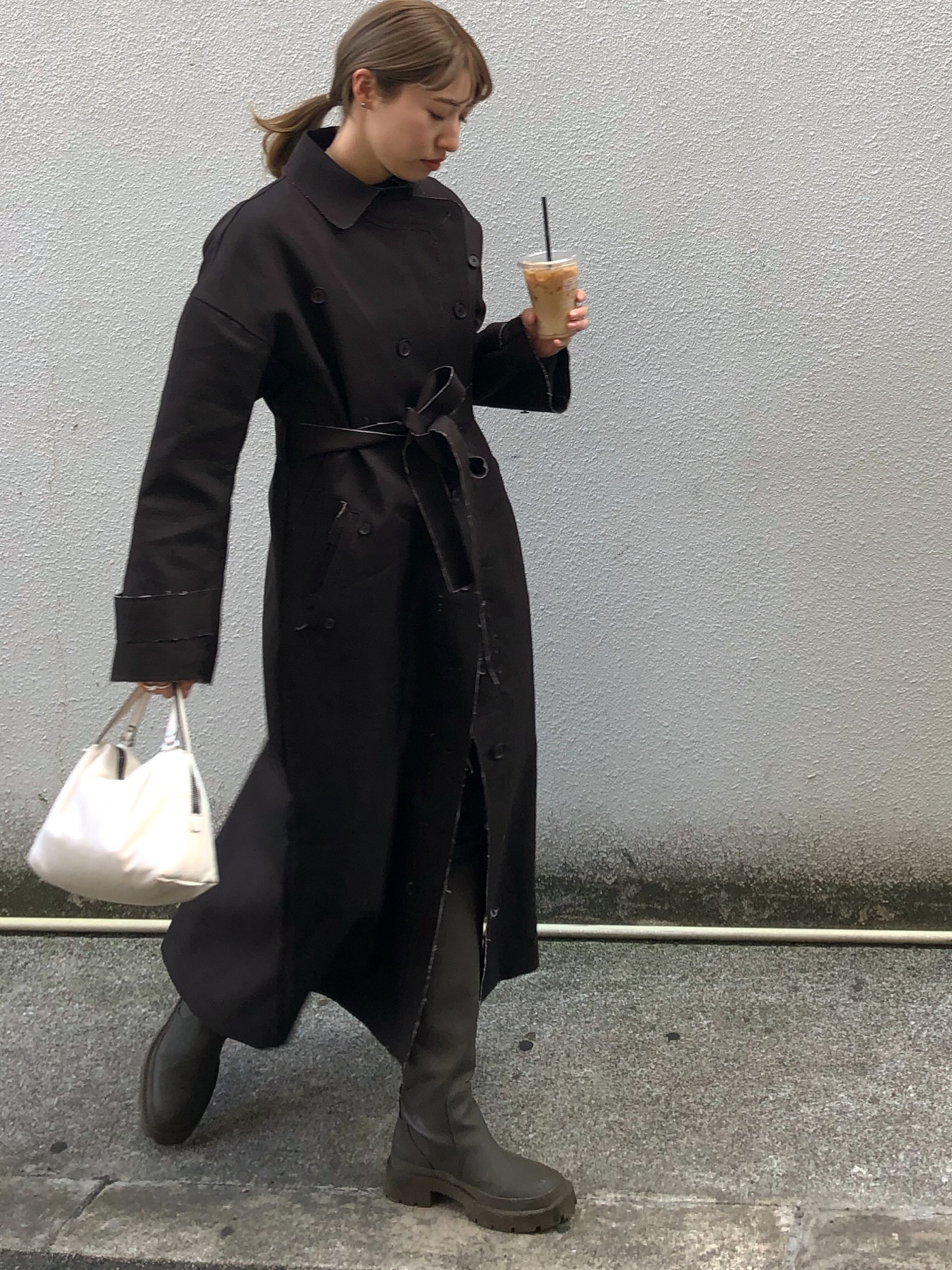 ETRE TOKYO ボンディングカットオフコート ベージュ 定価4.2万円 ETRE TOKYO ボンディングカットオフコート ベージュ 定価4.2万円 ETRE