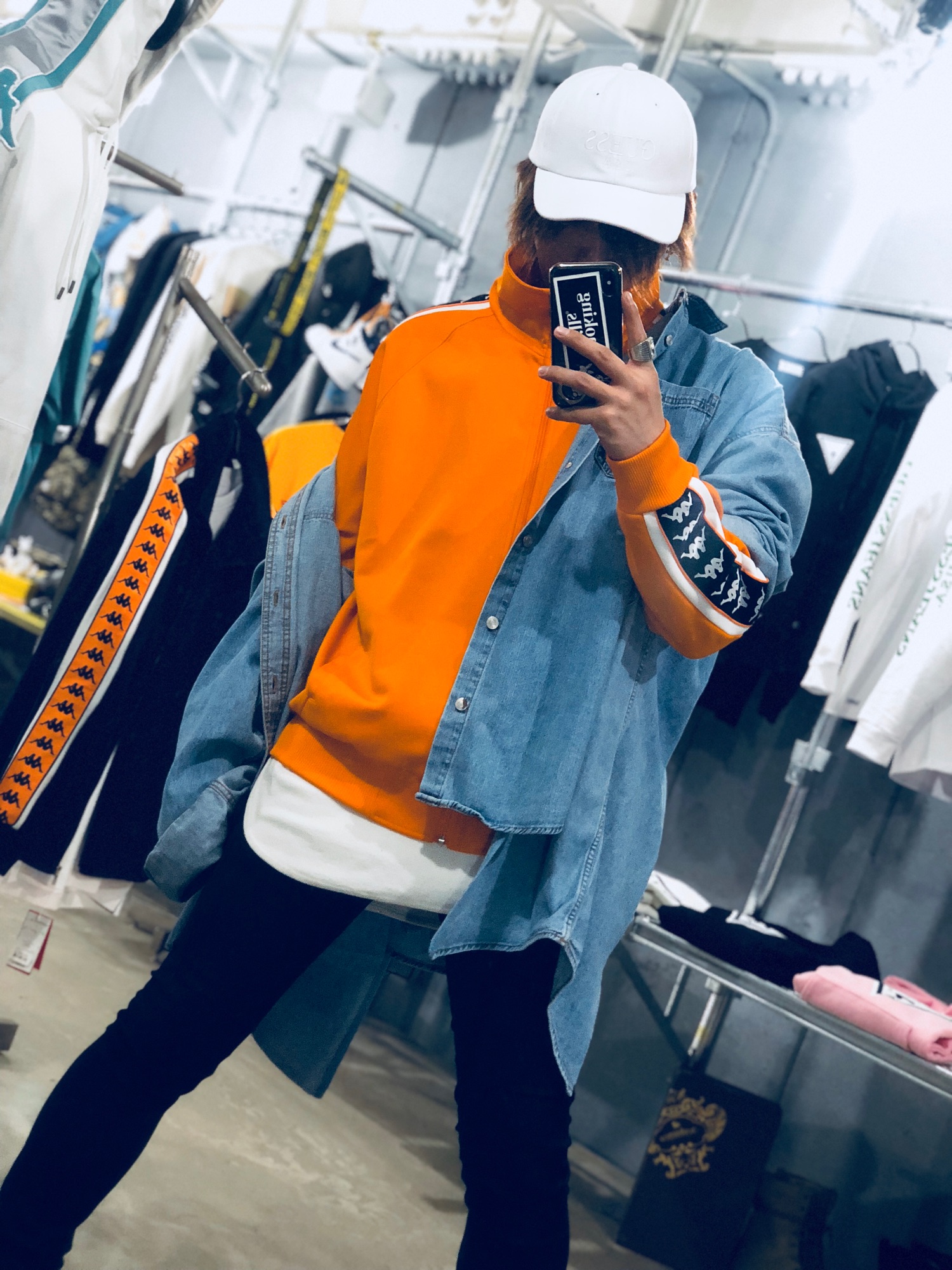 Kappa ジャージ オレンジ kappa トラックジャケット ジャージ オレンジ