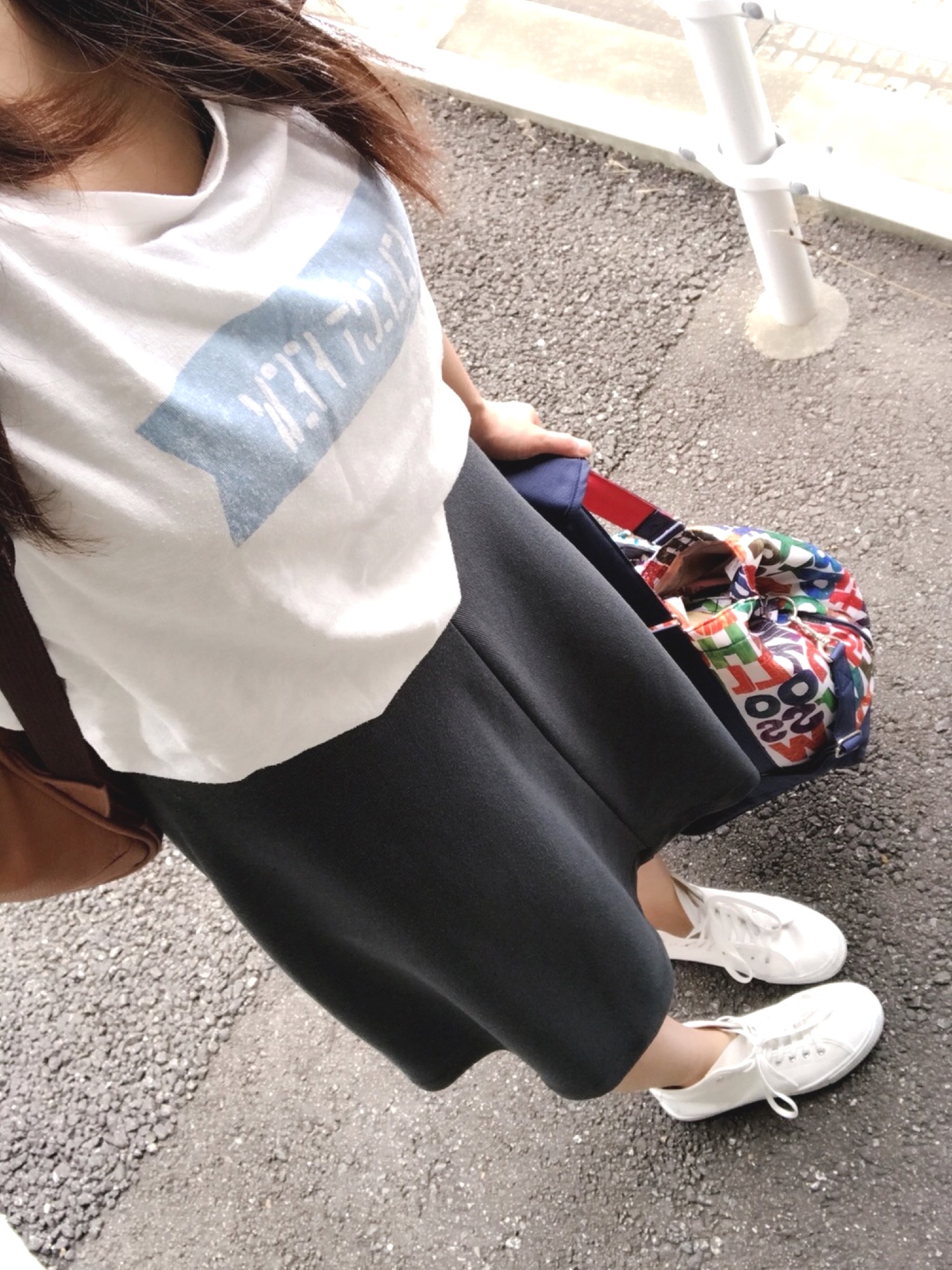 UNIQLO（ユニクロ）の「WOMEN ミラノリブカットソーミディスカート