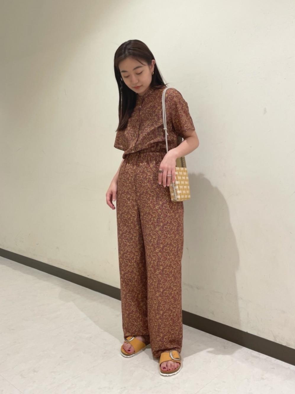 Steven Alan リバティ花柄オールインワン 半袖シャツサロペット シルク Steven Alan（スティーブンアラン）の「＜Steven Alan