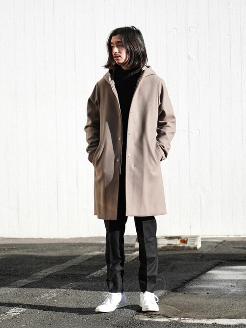 EDIFICE（エディフィス）の「【SUPER 140's ウール】メルトン フード