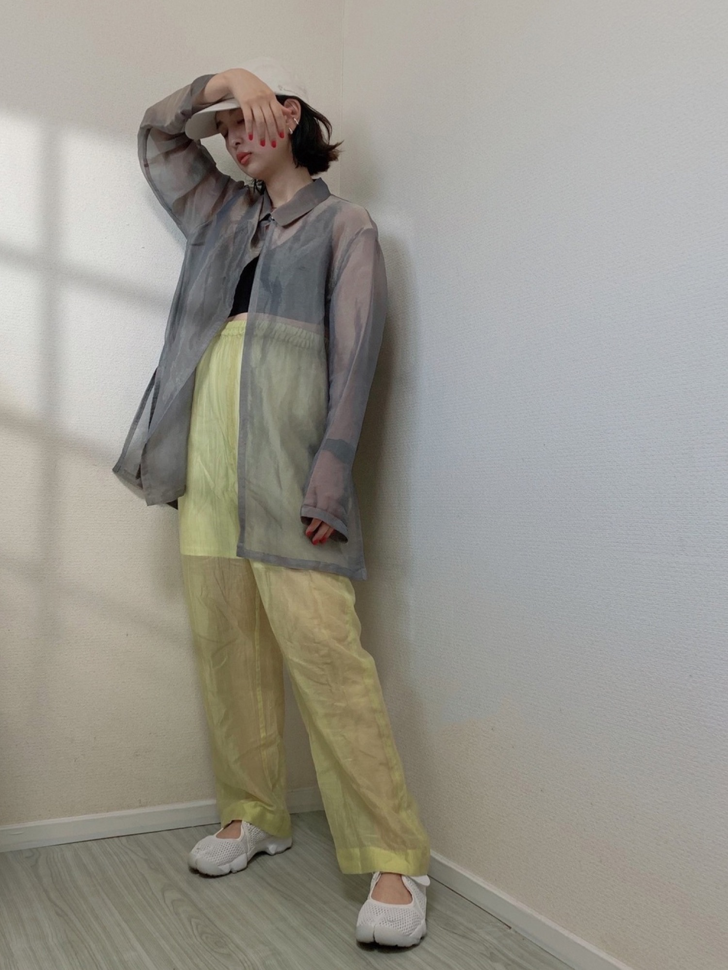 Steven alan / スティーブンアラン 8211-299-0102 CHAMBRAY ORGANDY SHIRT シャンブレー オーガンジー 長袖シャツ 1.jpg