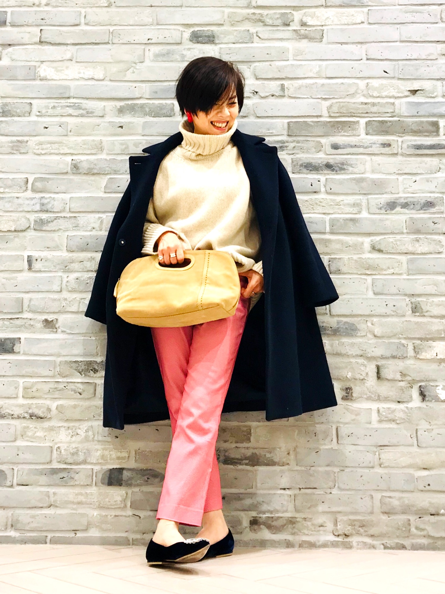 ANAYI（アナイ）の「ダブルビーバーファー付きコート（チェスター