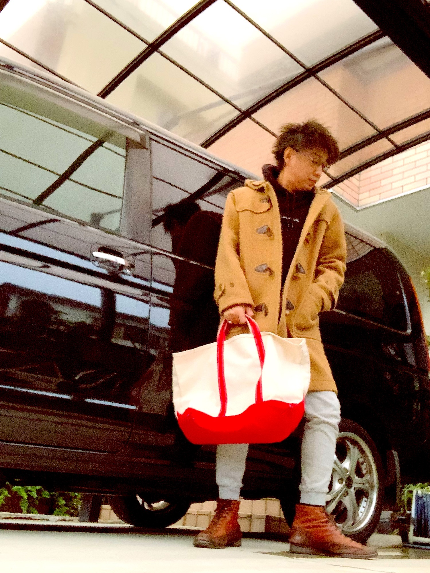 EASTBOYのダッフルコートを使ったメンズ人気ファッション