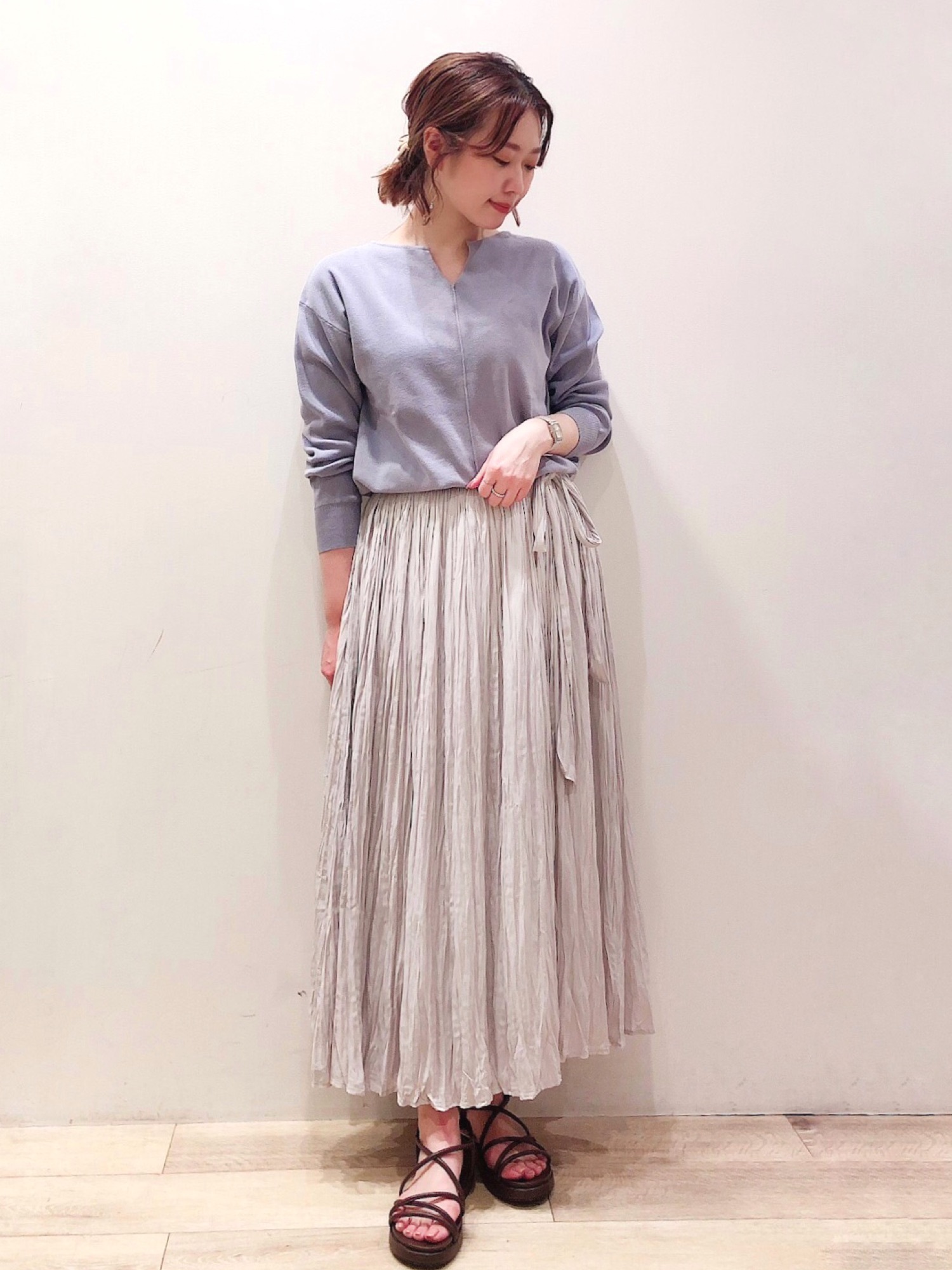 ZARA(ザラ)の「スネークスキン柄スカート」 - PARTE
