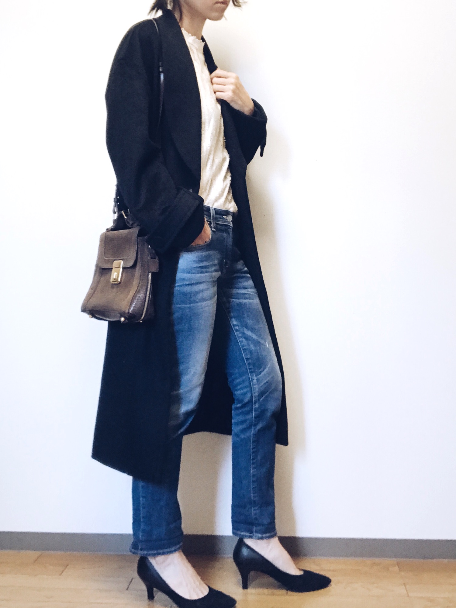 SLY（スライ）の「2WAY BELT SHAWL L/COAT ロングコート（チェスター 