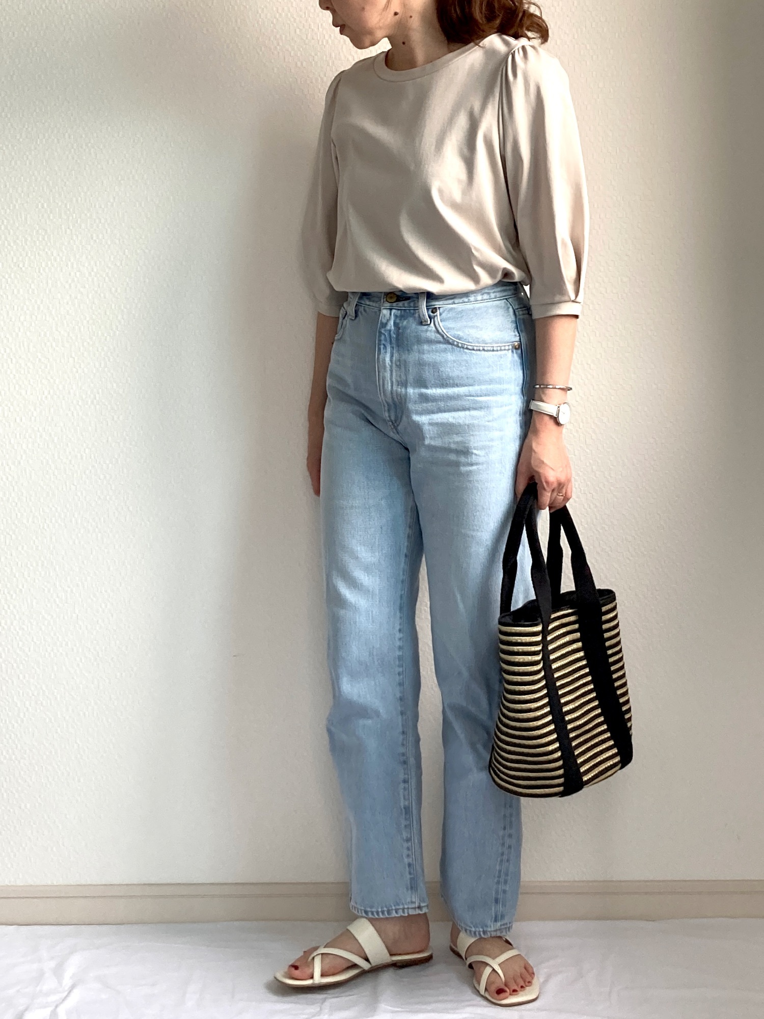 CATERINA BERTINI/カテリー ナベルティーニ】ラフィア トートバッグを