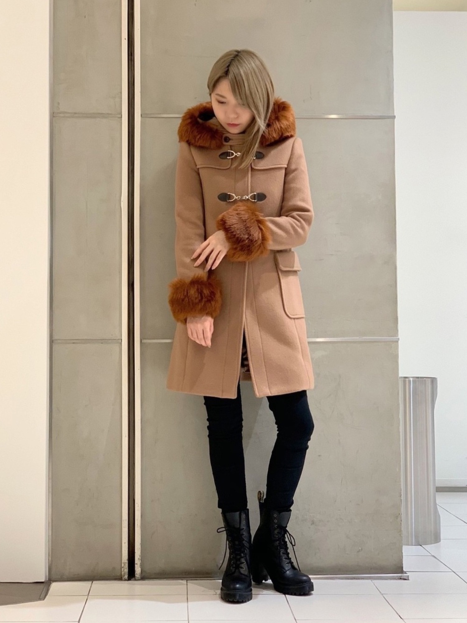 LOVELESS（ラブレス）の「エコファー ビット ダッフルコート（ダッフル