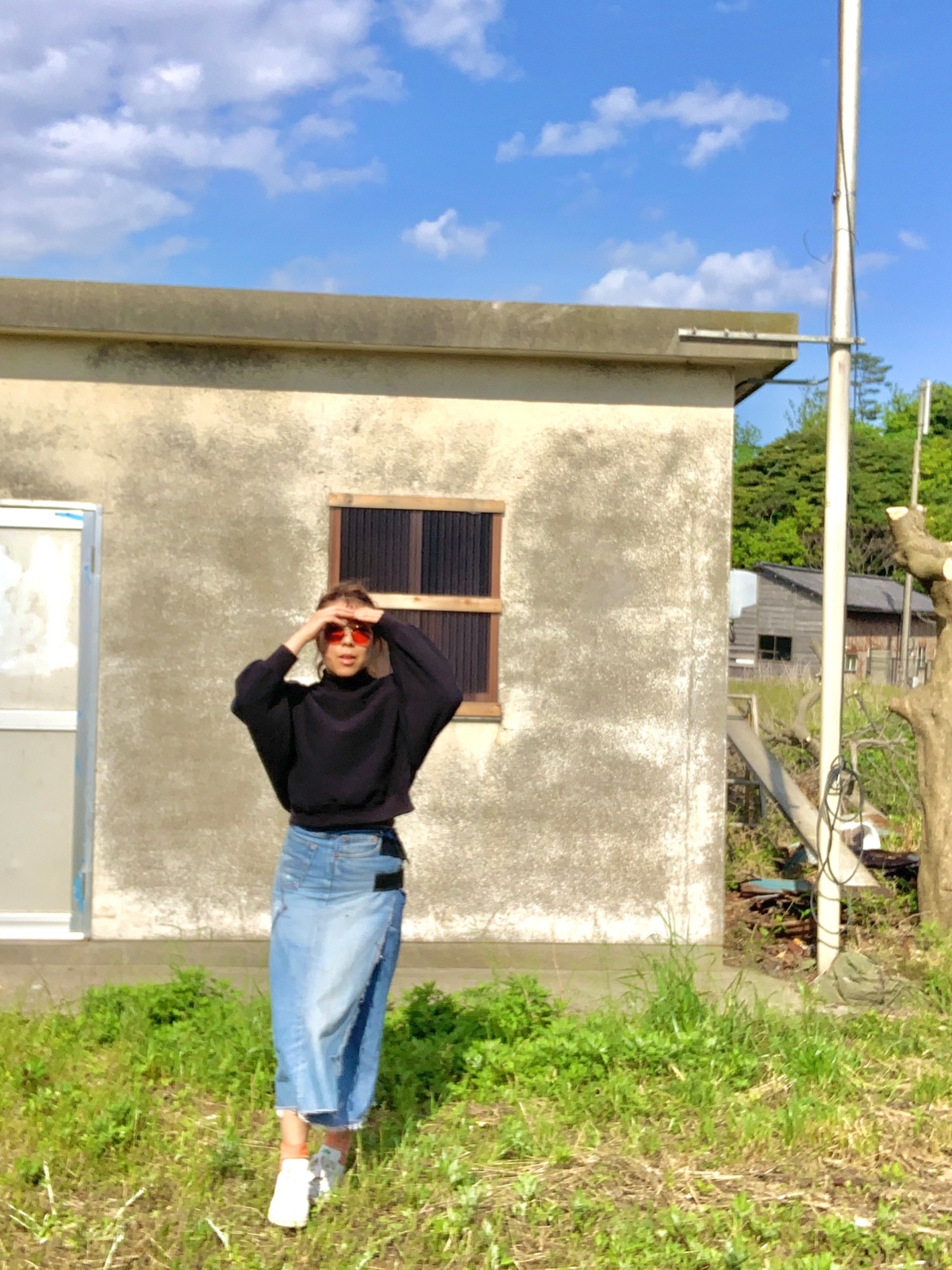 Rebuild by Needlesのデニムスカートを使った人気ファッション