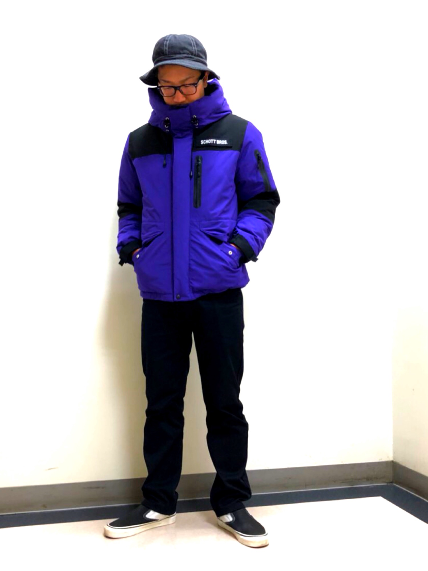 Schott/ショット/2TONE SNORKEL DOWN PARKA/ツートーン シュノーケル