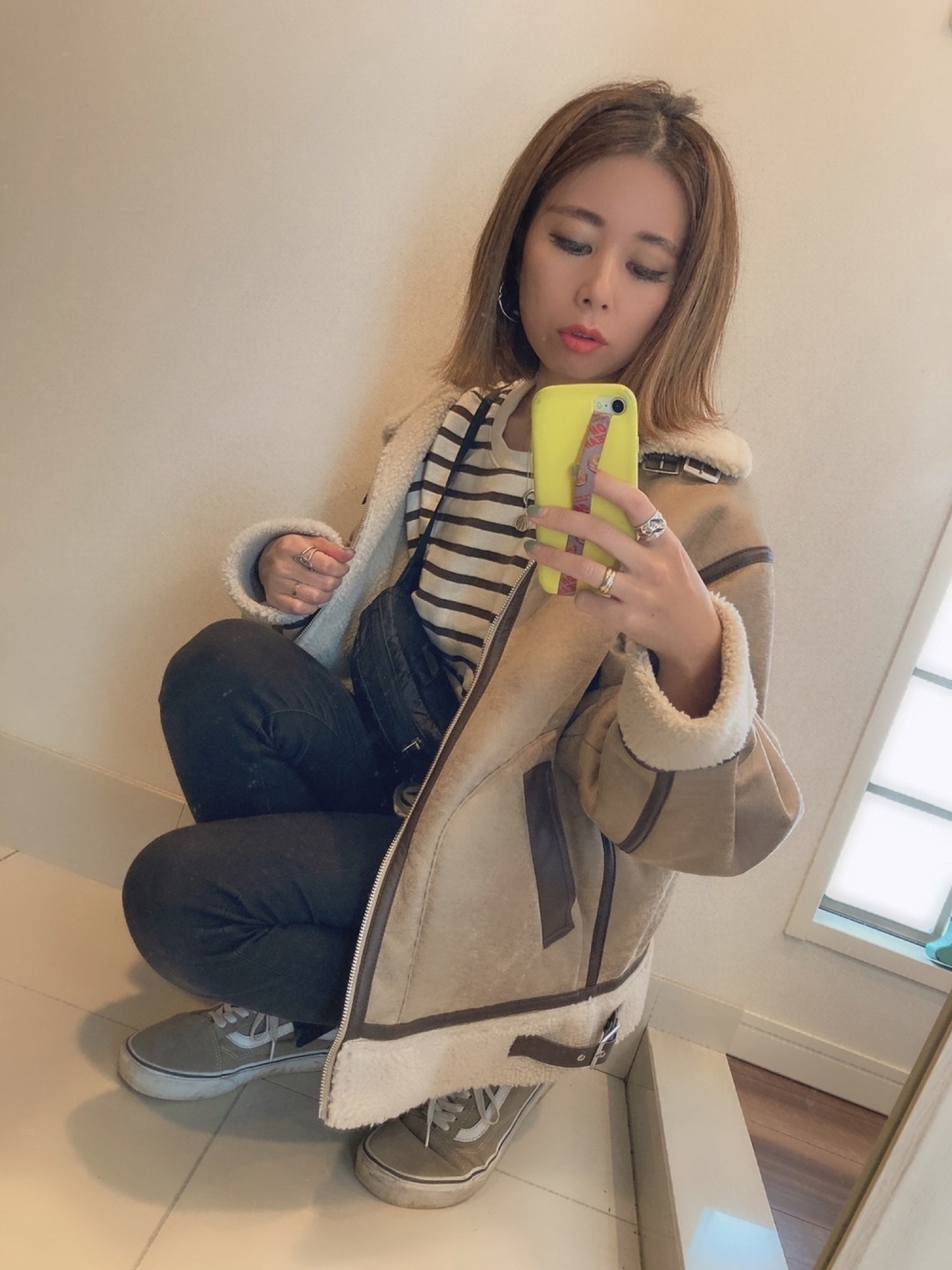 6（ロク）の「＜6(ROKU)＞BORDER SLIT SLEEVE PULLOVER/プルオーバー